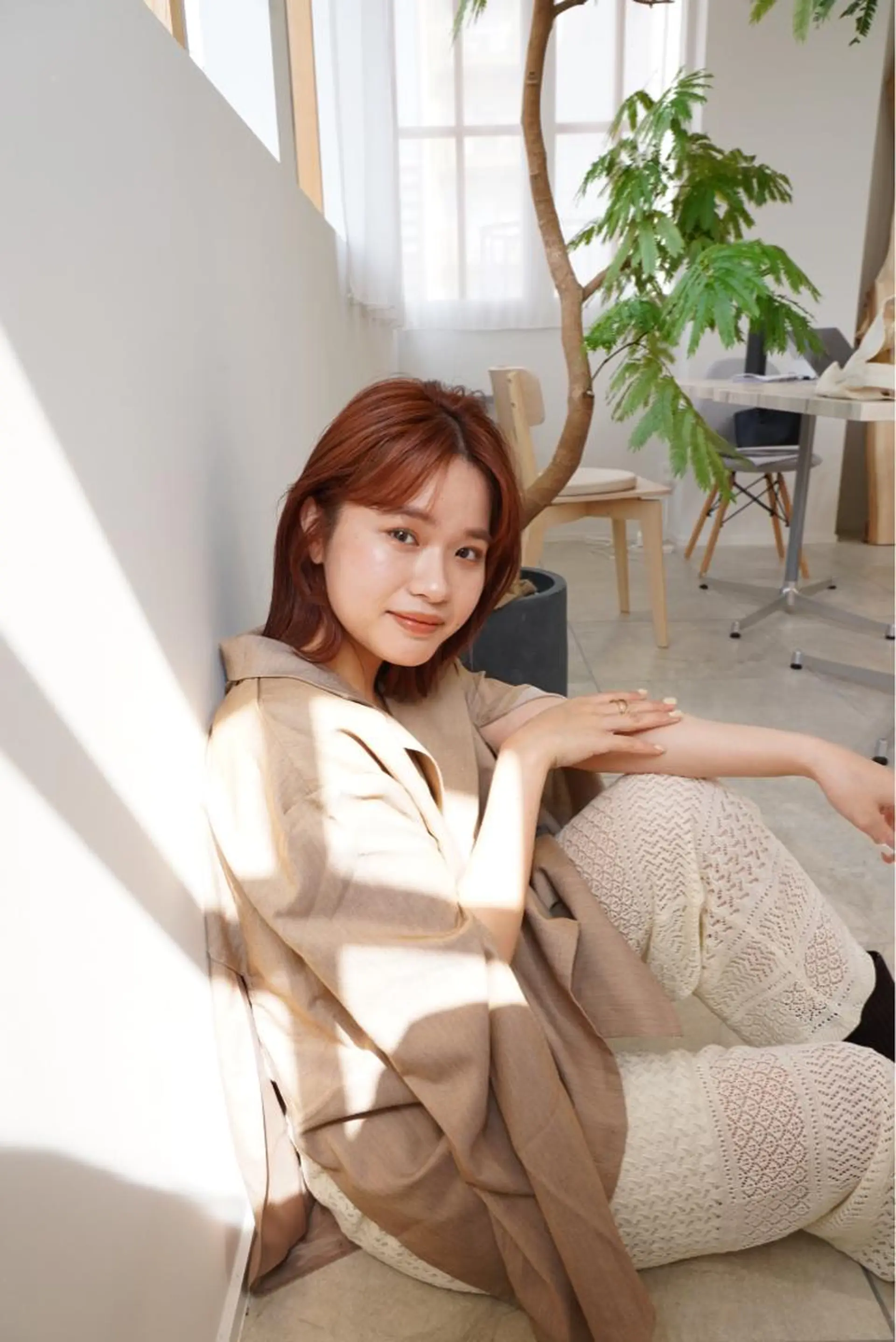 セミロング カット トリートメント 田中 あやなのヘアスタイル