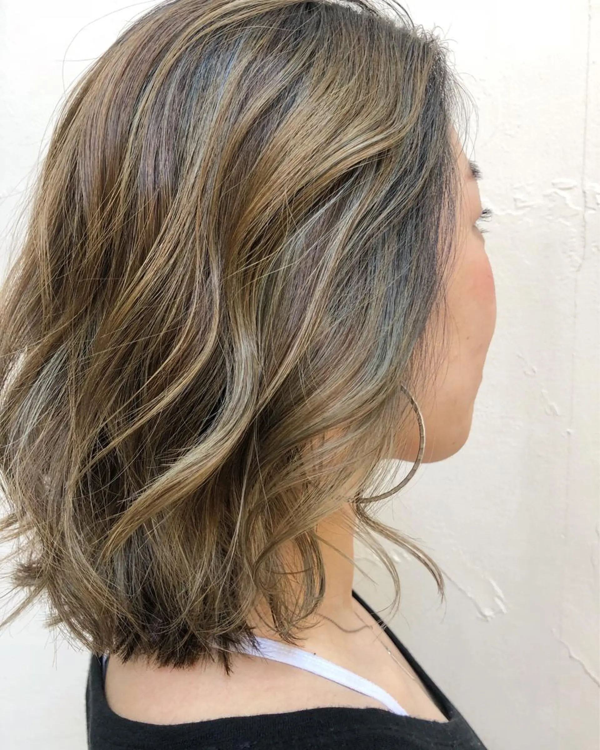 ショート カラー アッシュ ハイライトカラー ハイトーンカラー オレンジ ハイライト luve heart's And Be  minamisemba所属・脇坂 佳世の眉毛・アイブロウイメージ