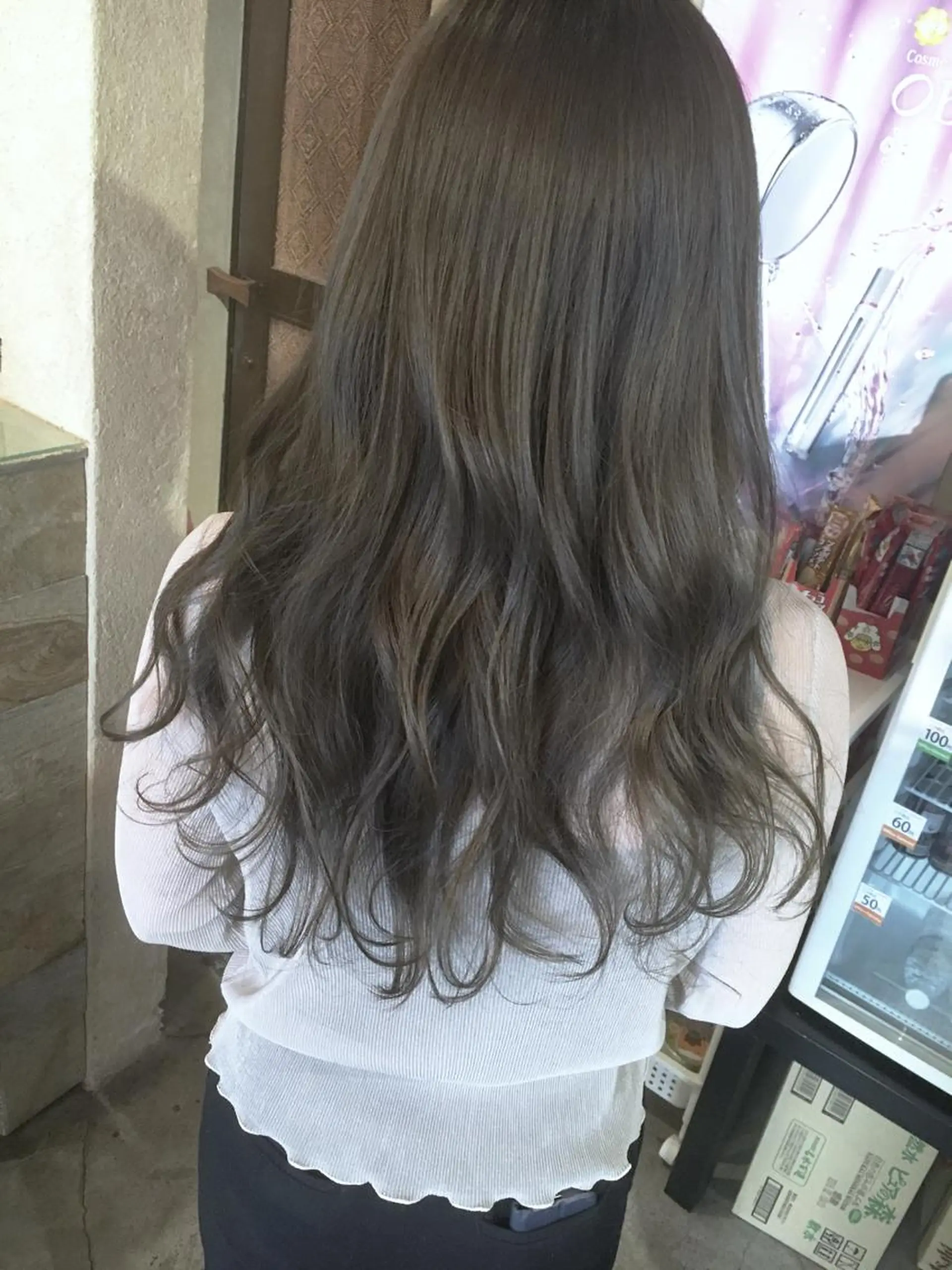 ロング カラー 髪質改善＆韓国風 RINAのヘアスタイル