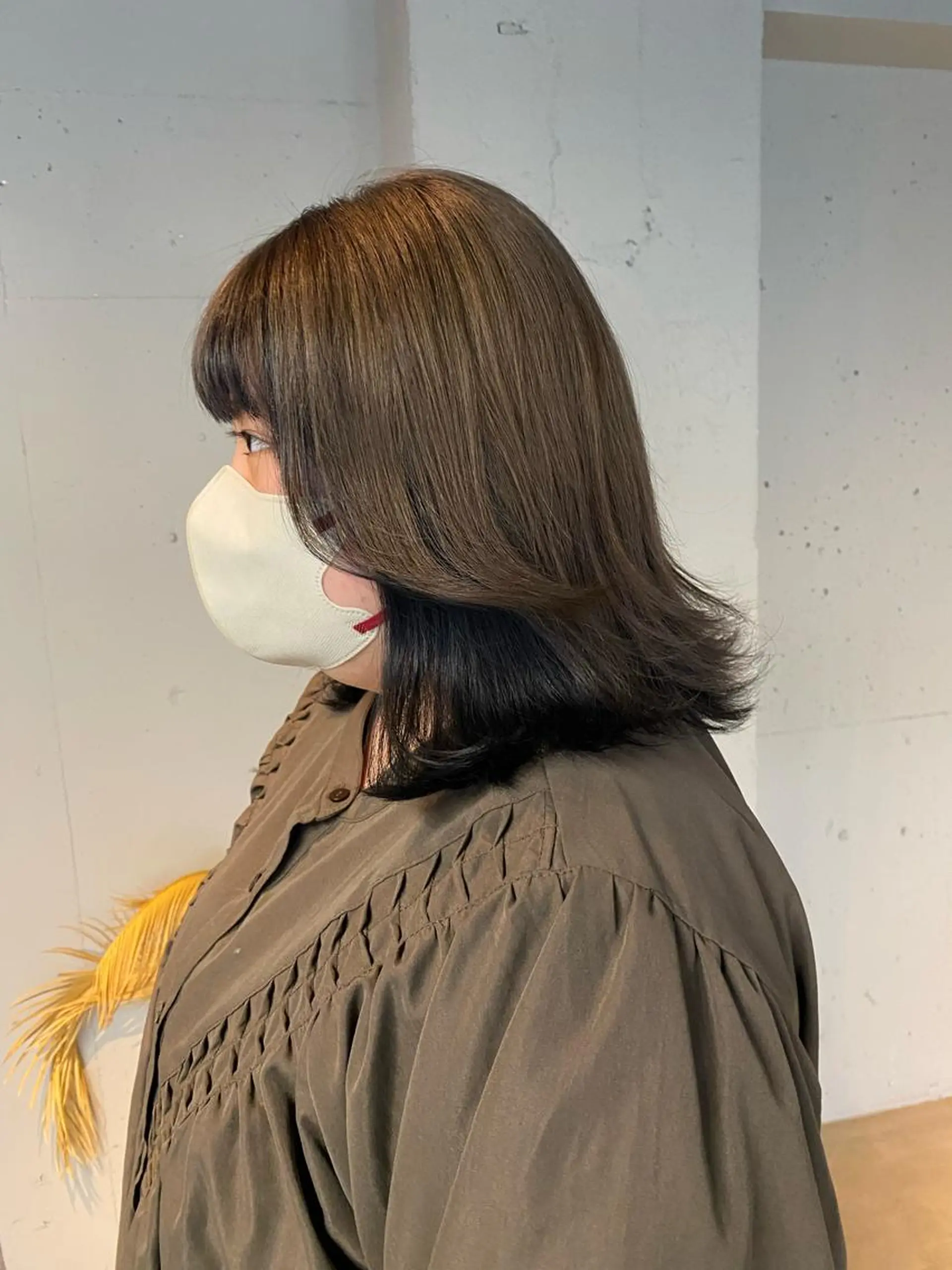 セミロング カラー ヘアカラー トリートメント 艶髪/髪質改善/ MONSO山本のヘアスタイル