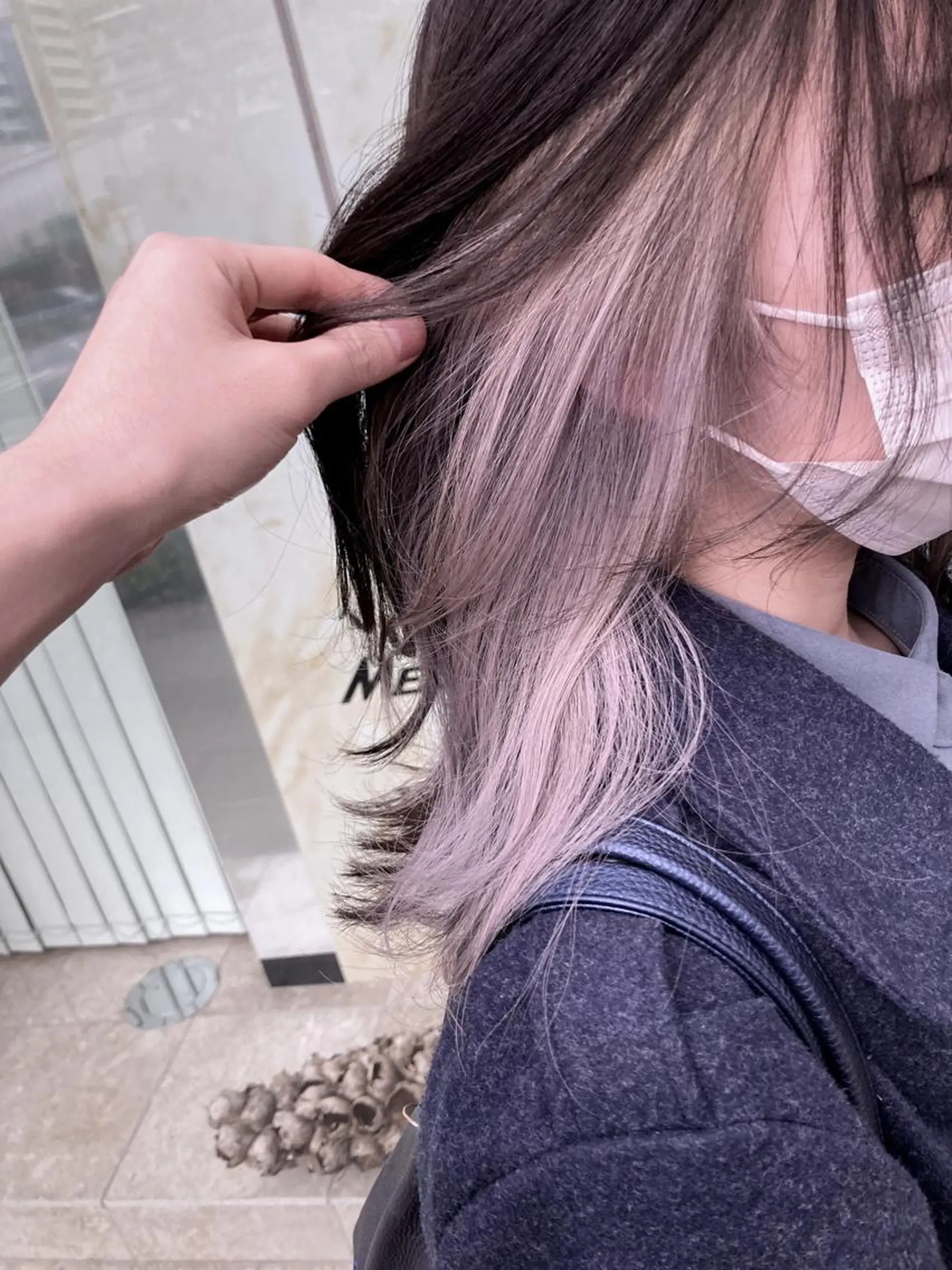 セミロング カラー ヘアアレンジ グレージュ カット トリートメント シャルマン銀座店所属・🌟東銀座マンツーマ ン🌟タカナシのヘアスタイル