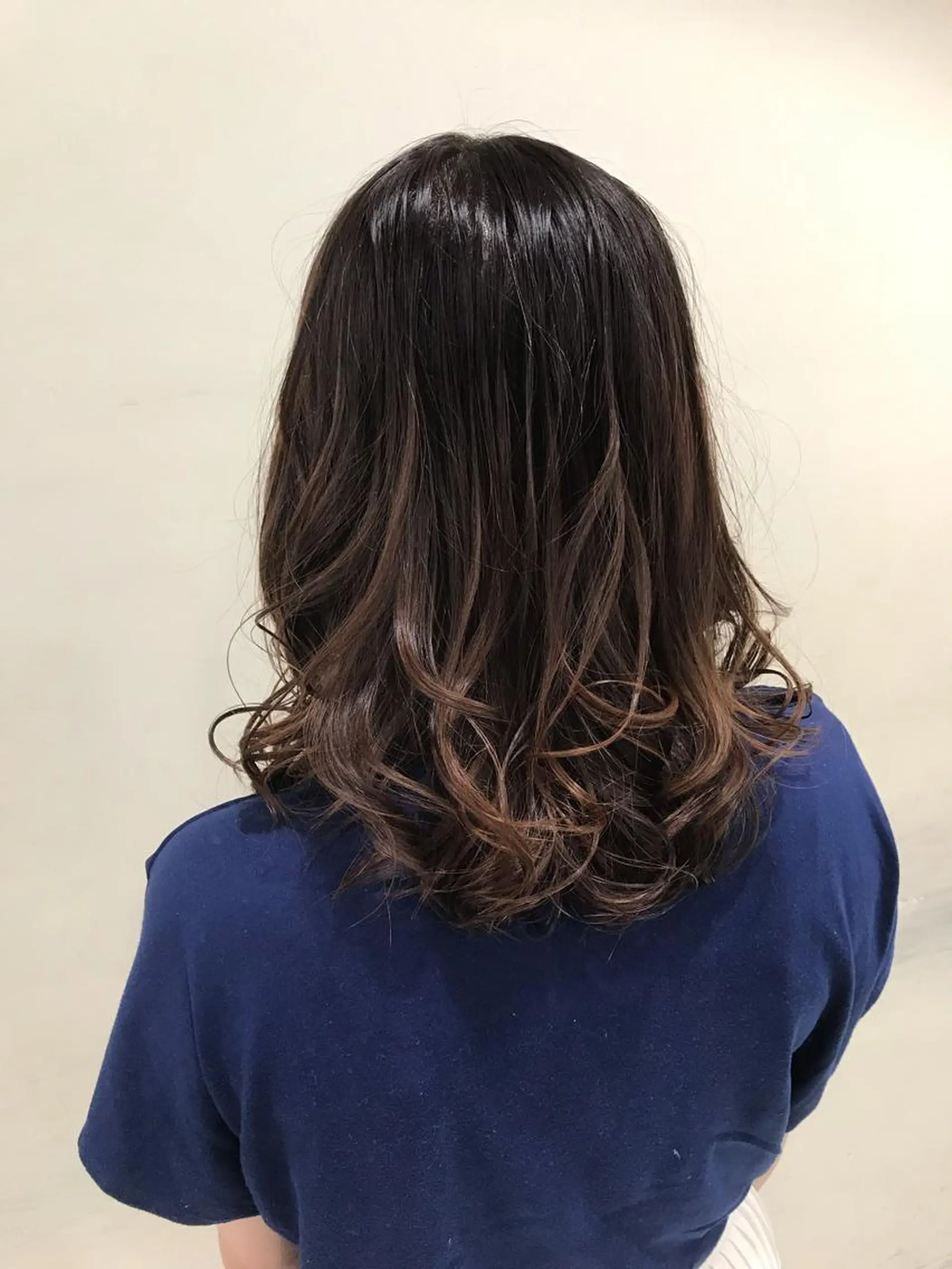 セミロング 三田 豪のヘアスタイル