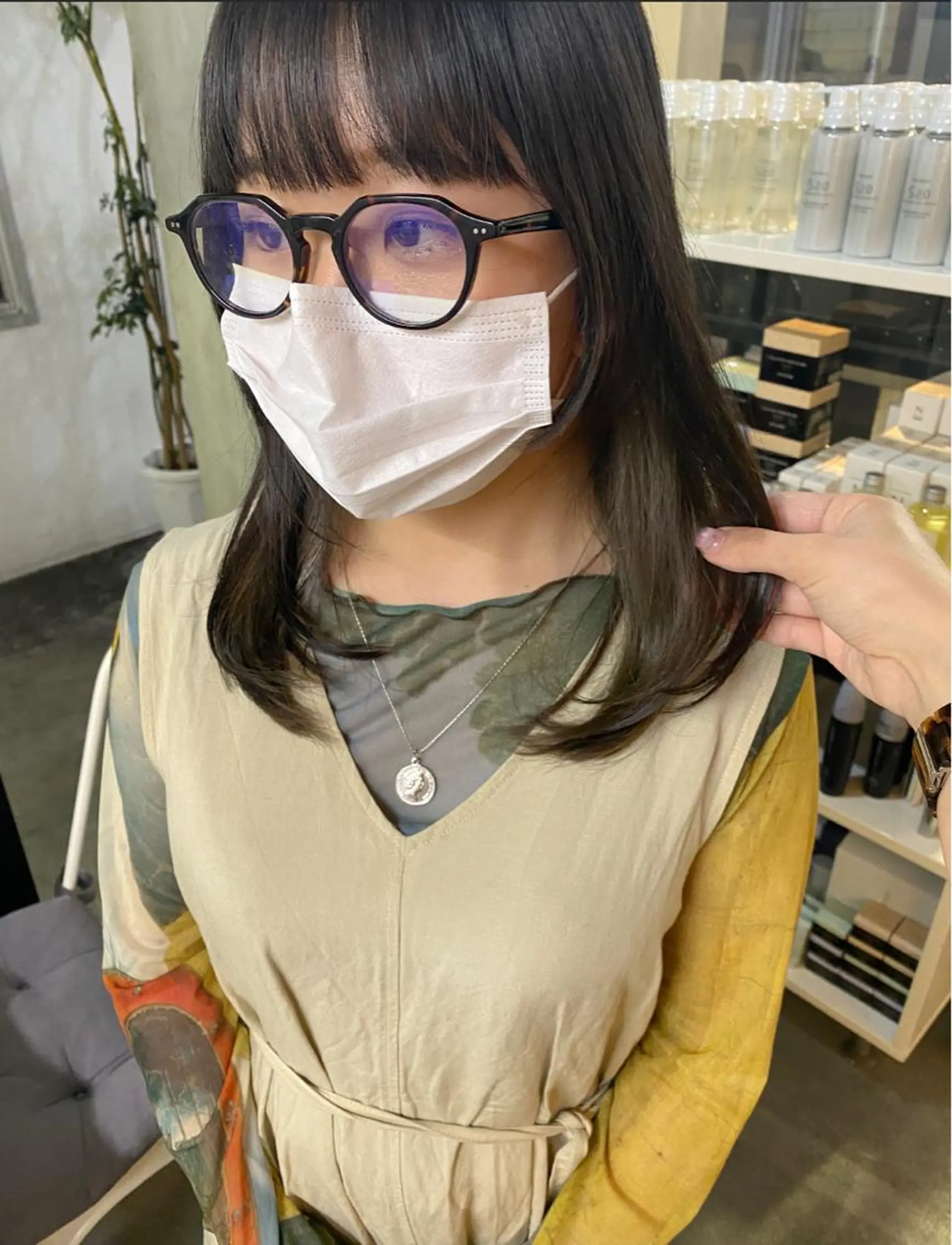 ミディアム カラー ヘアアレンジ stylist/蛯谷 珠里のヘアスタイル