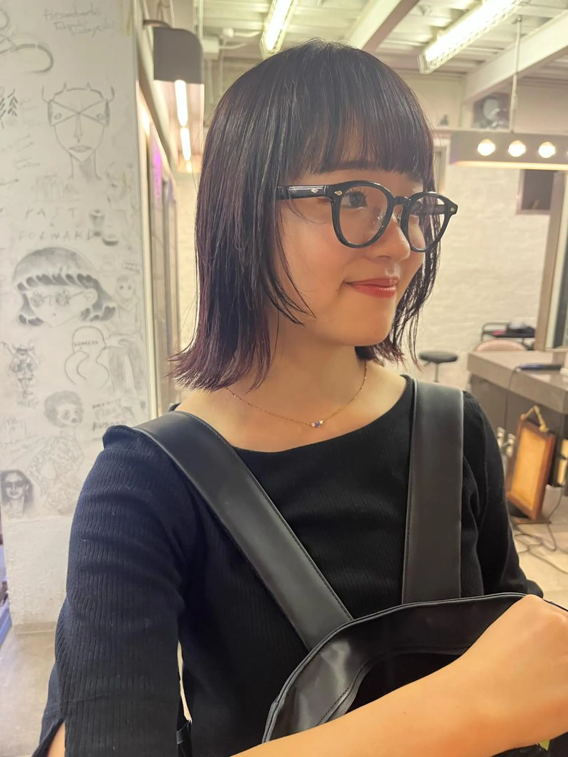 ミディアム カラー カット ヘアカラー NOUN所属・eri kinjoのヘアスタイル