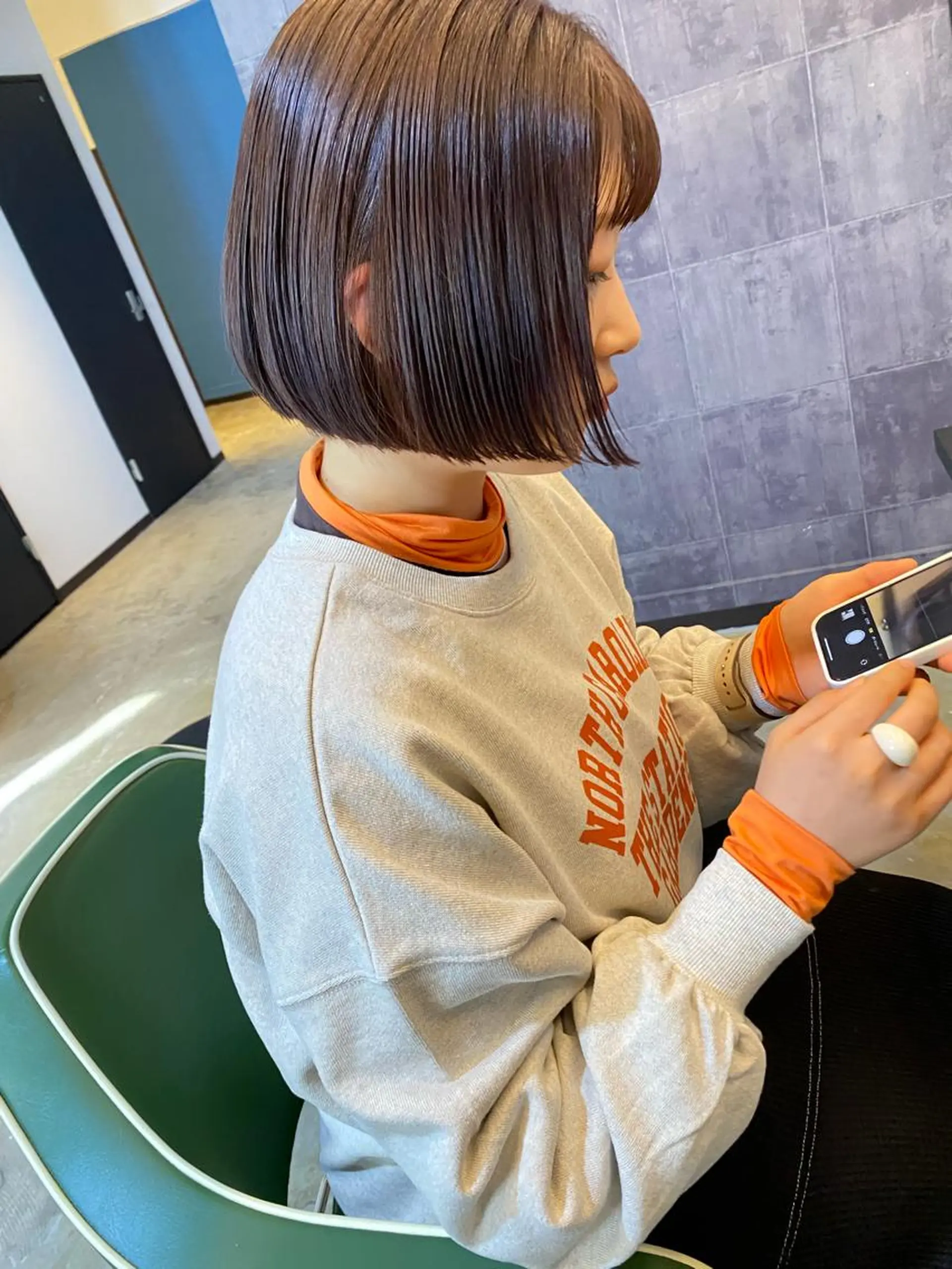 ショート カラー パーマ ヘアアレンジ メンズ キッズ ネイル マツエク・マツパ アイブロウ ブラウンカラー ラベンダーカラー ラベンダーブラウン カラーマツエク ブラウン カット ヘアカラー 広島/ボブ/レイヤー 🌿‬wakabaのヘアスタイル