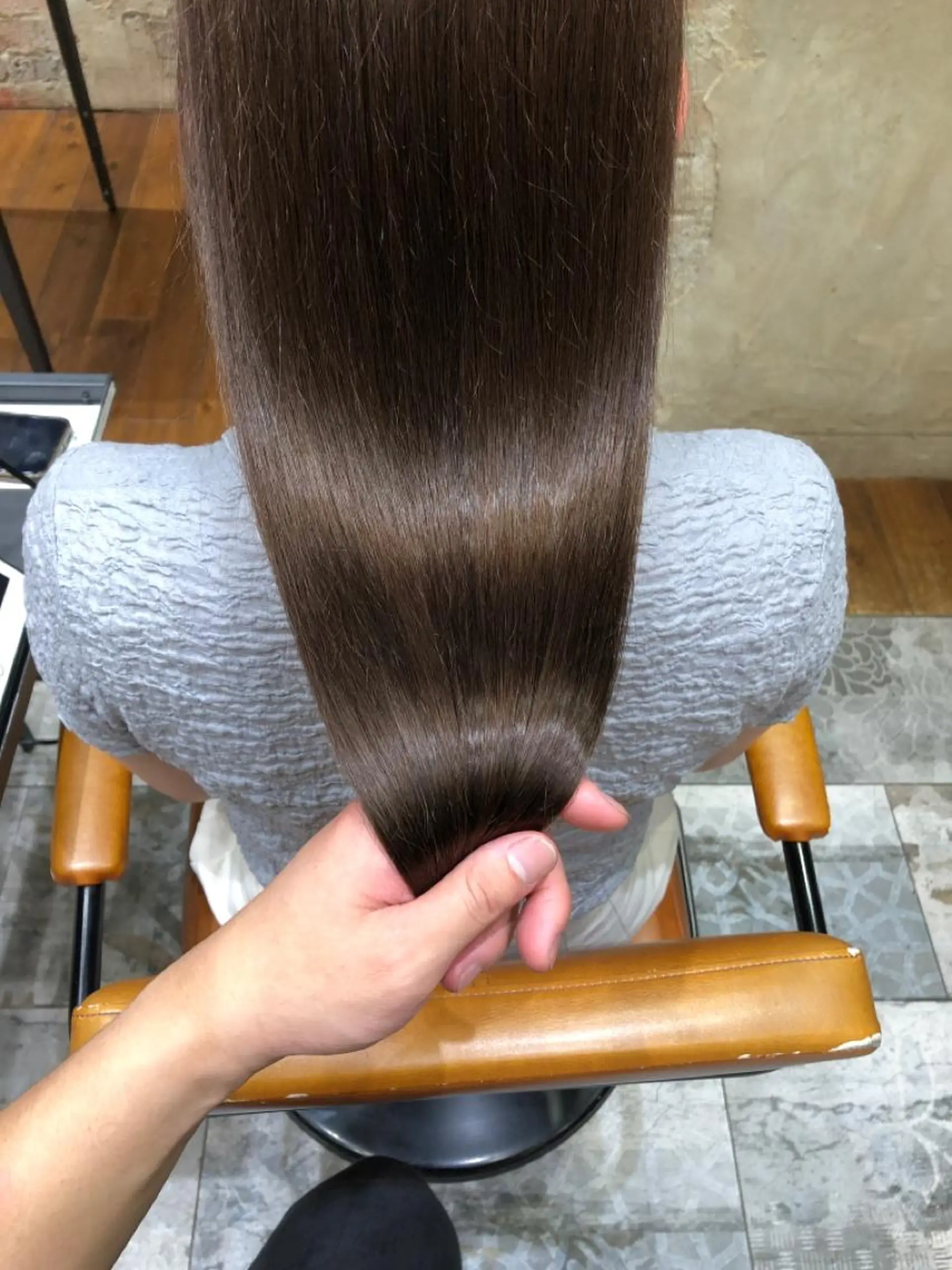 セミロング カラー パーマ バレイヤージュ ブリーチ ケアブリーチ ダブルカラー ハイライトカラー カット ヘアカラー 縮毛矯正 トリートメント 新宿✨顔周りカット 韓国ヘア/坂本亜裟海のヘアスタイル