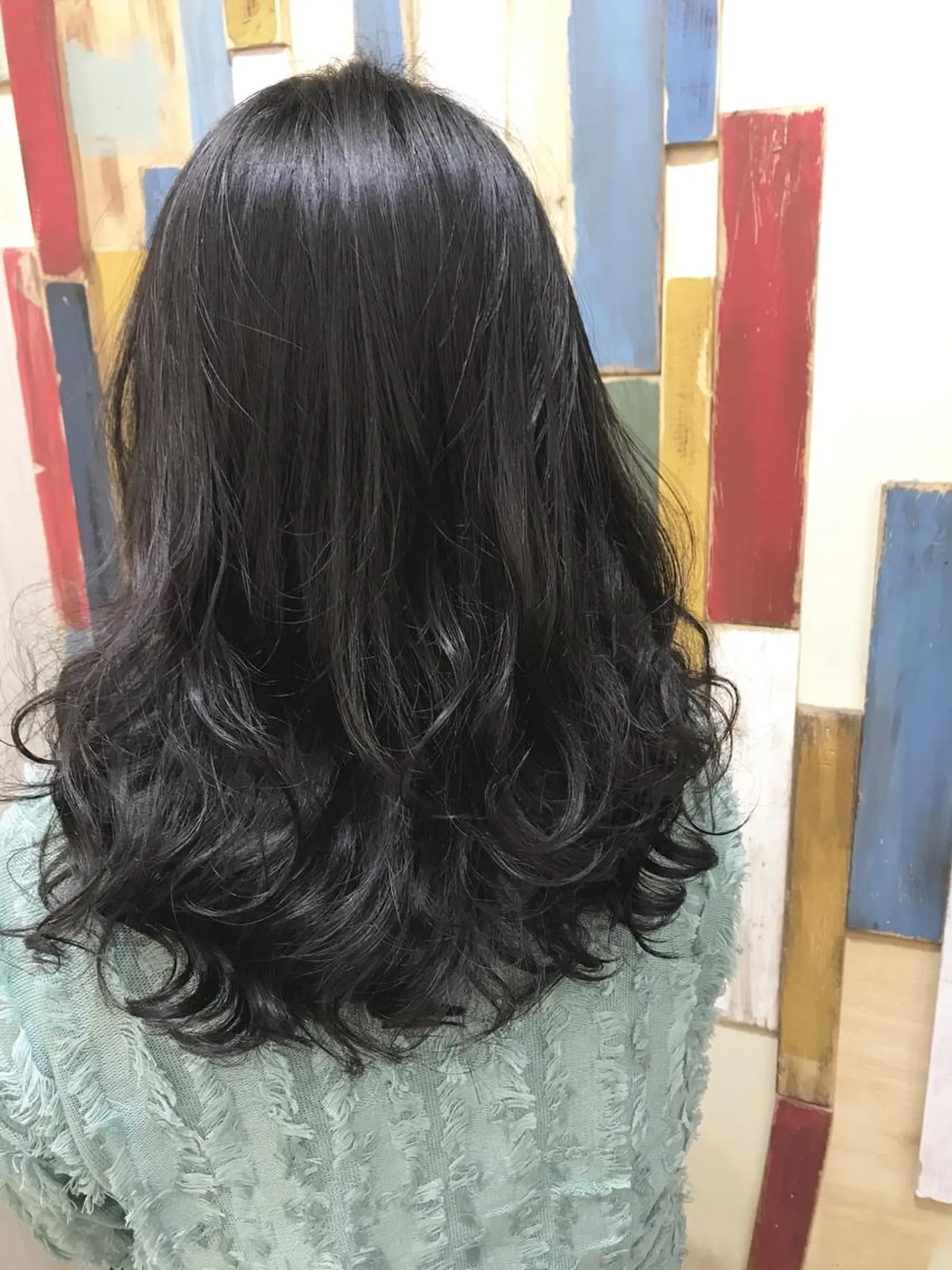 パーマ デジタルパーマ カット パーマ 嶋村夏実🌼レイヤー 🌸白髪ぼかしのヘアスタイル