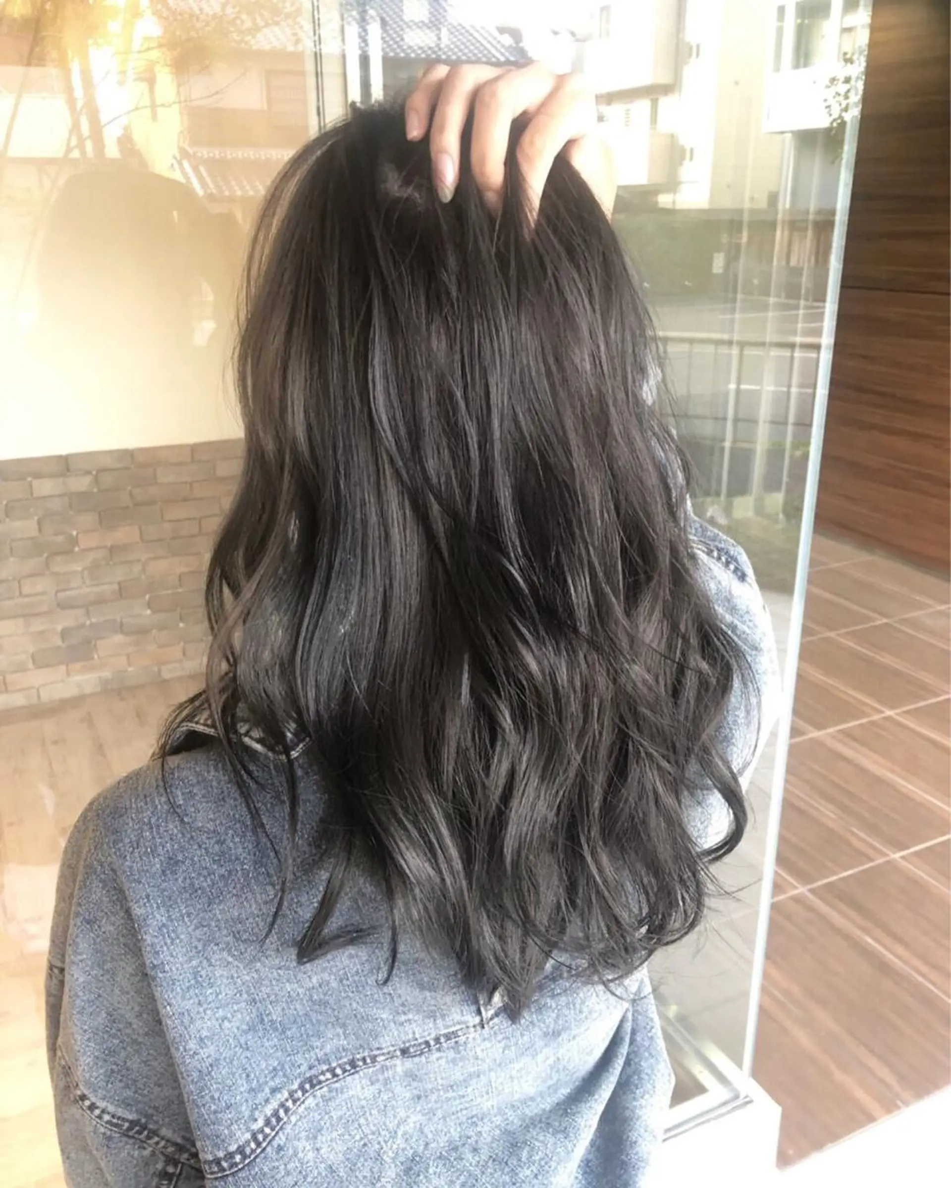 ロング カラー アッシュ ヘアカラー ✨レイヤーお任せ✨ 林有里子のヘアスタイル