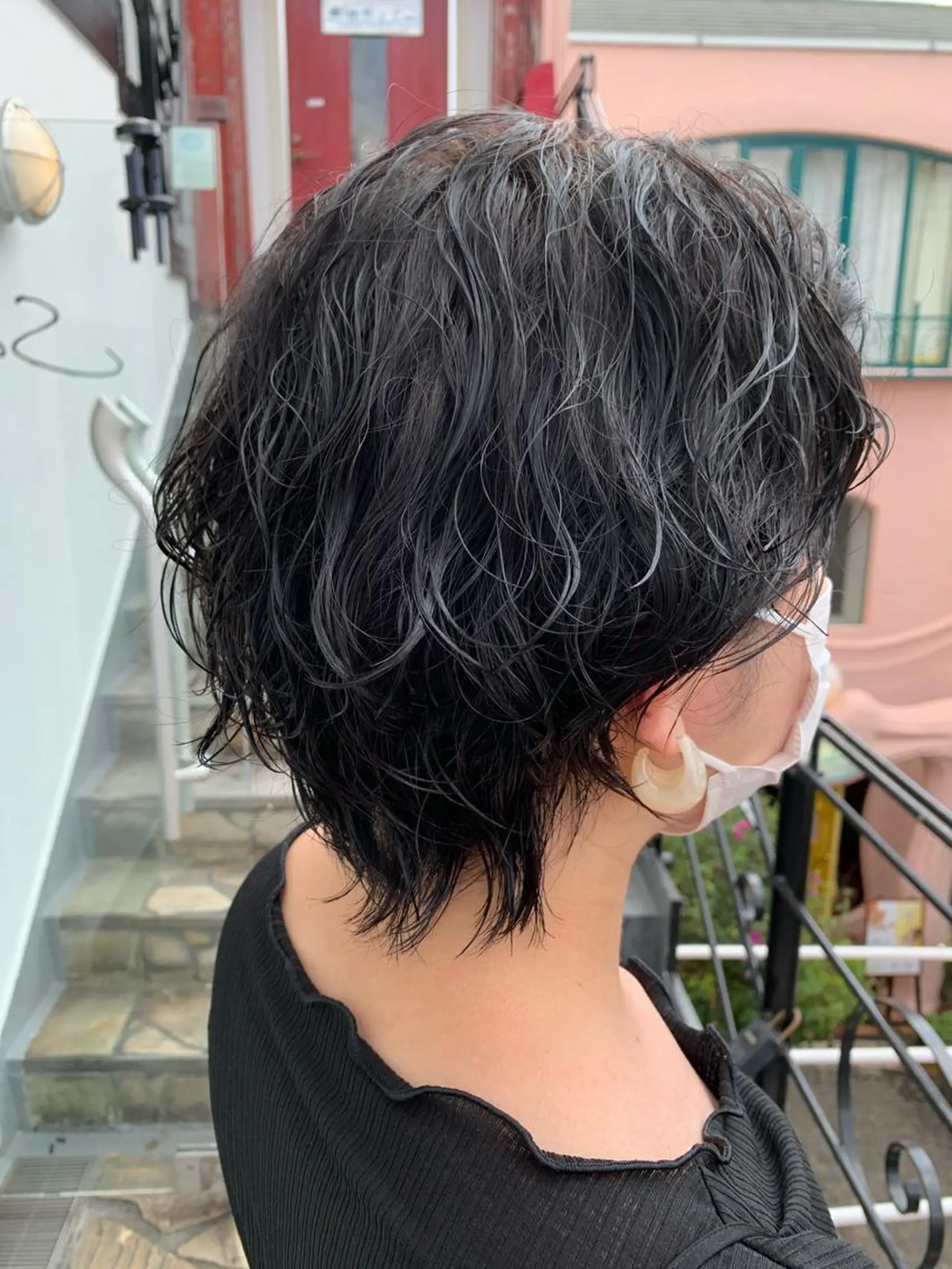 ショート カラー パーマ 平 ちひろのヘアスタイル