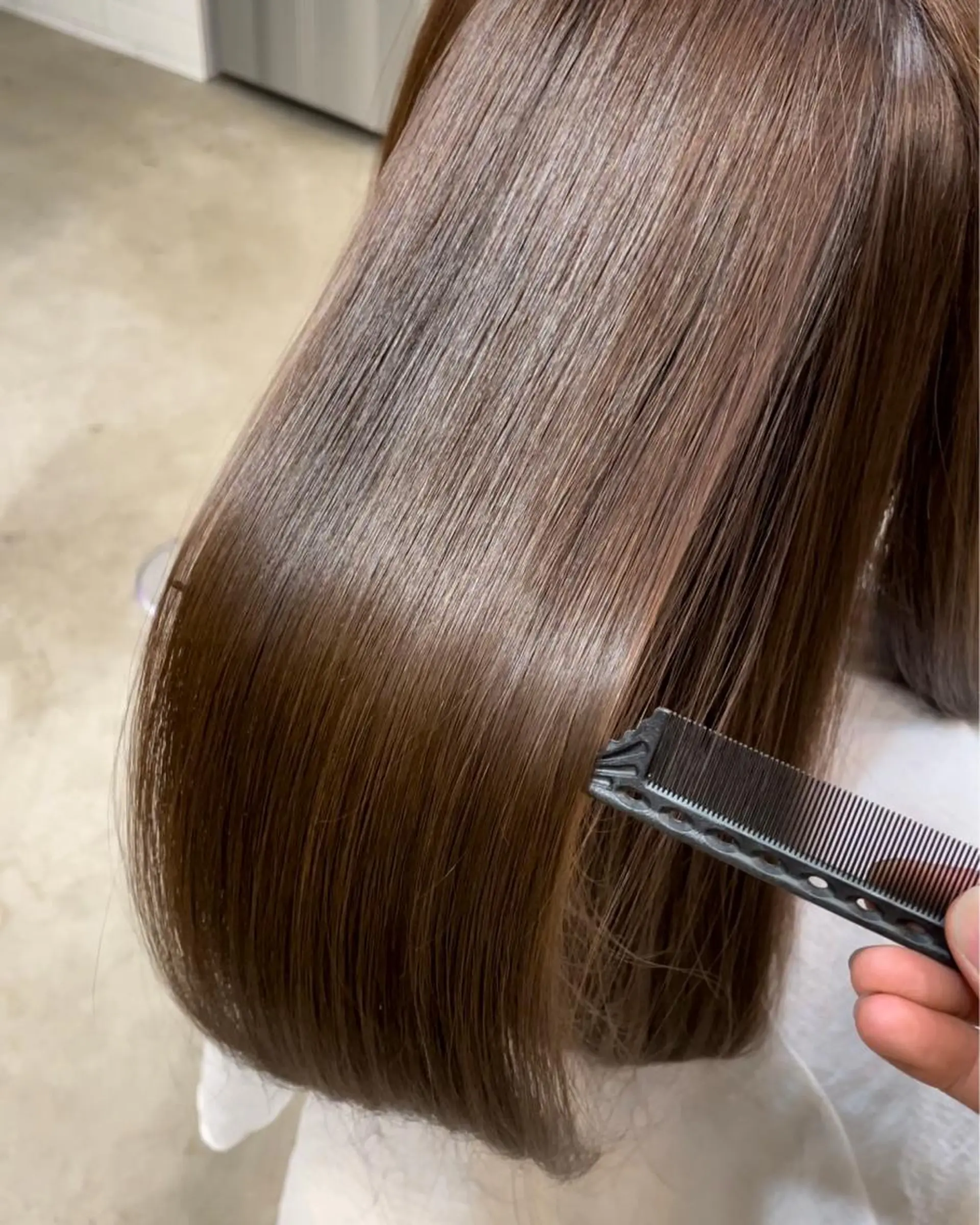 ロング カット 縮毛矯正 ハイトーンレイヤー 🥇稲垣颯太のヘアスタイル