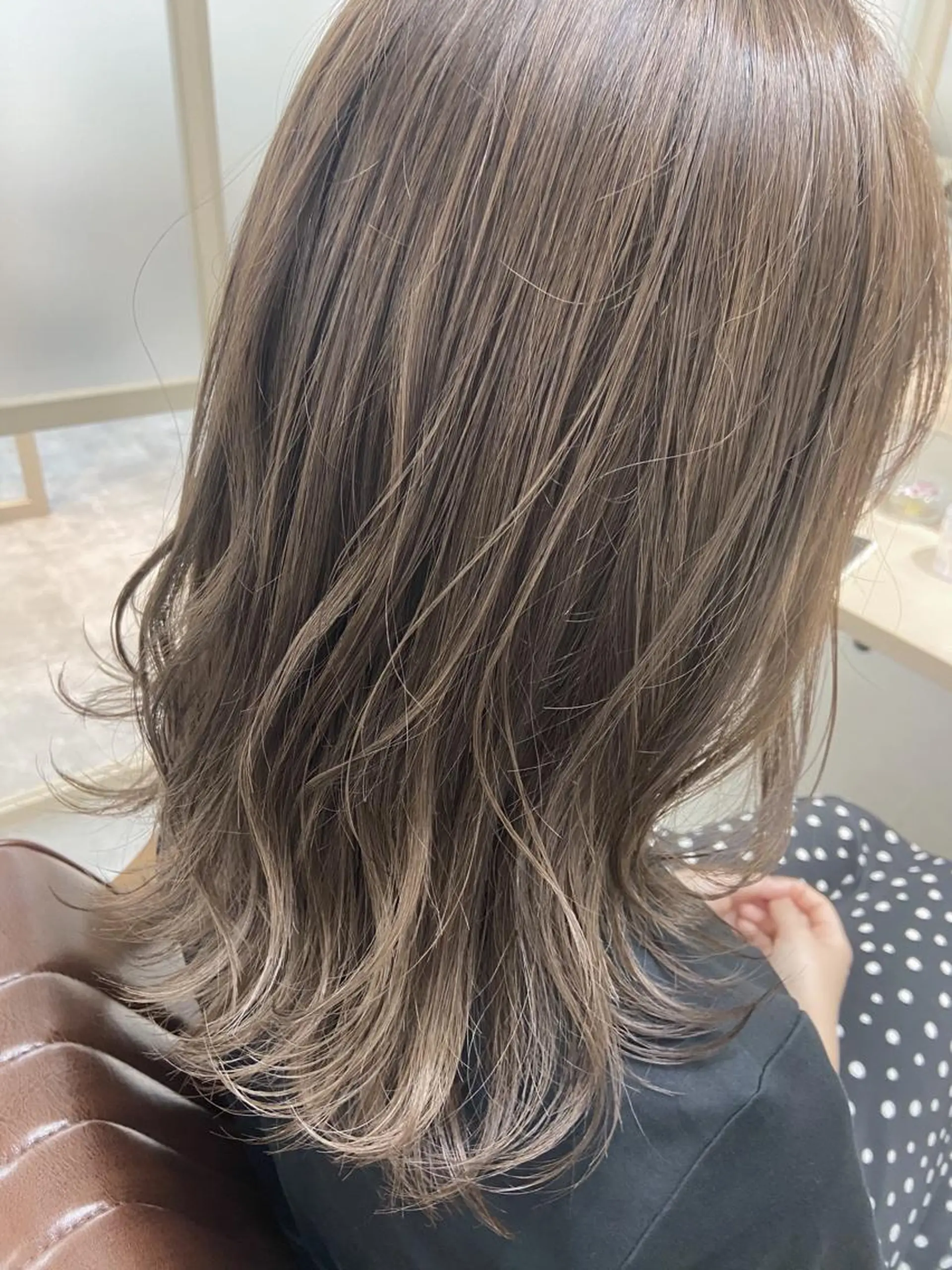 ミディアム カラー ベージュカラー オリーブベージュ ヘアカラー トリートメント 岡崎勇人/レイヤー/ 韓国/ケラチンTRのヘアスタイル