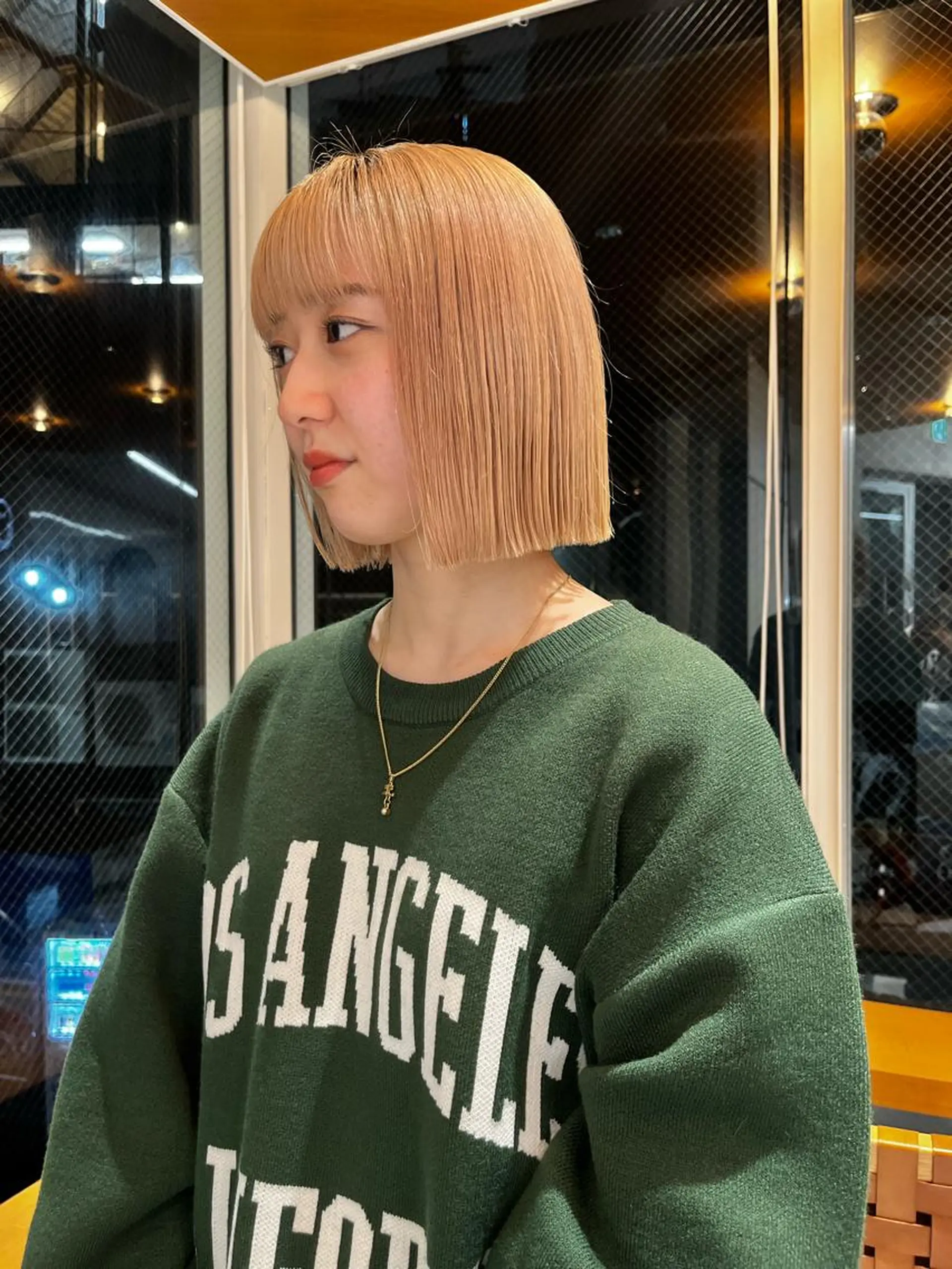 ミディアム ボブ&透明感カラー ♡TOMOEのヘアスタイル