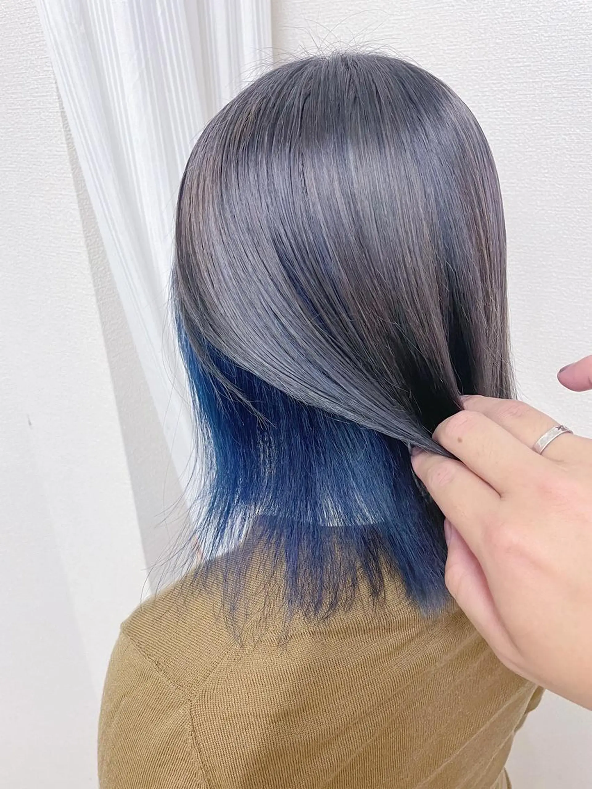 ミディアム カラー ケアブリーチ /髪質 改善/古橋圭史郎のヘアスタイル