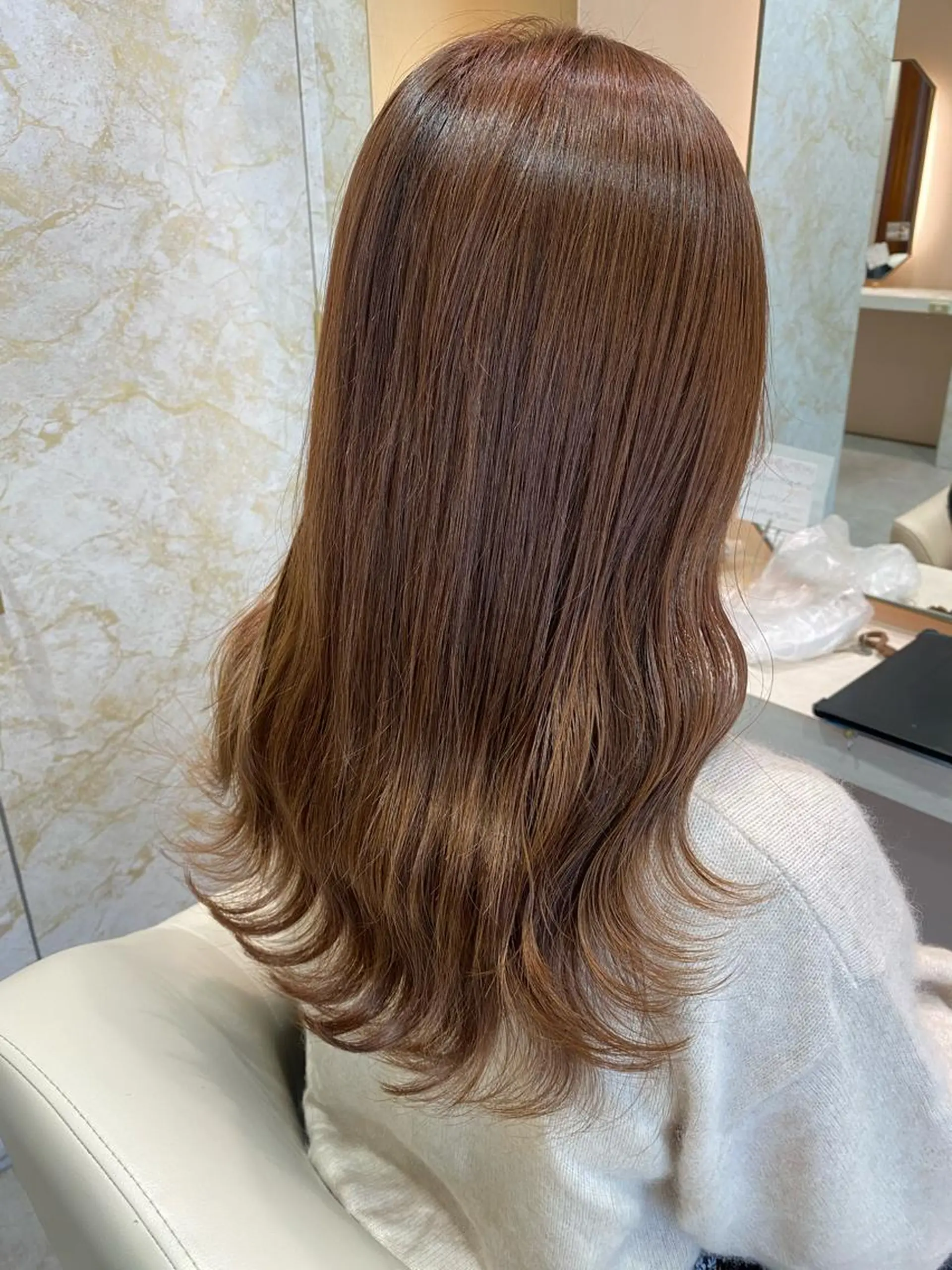 セミロング カラー 店長/mao/ 前髪/顔周りカットのヘアスタイル