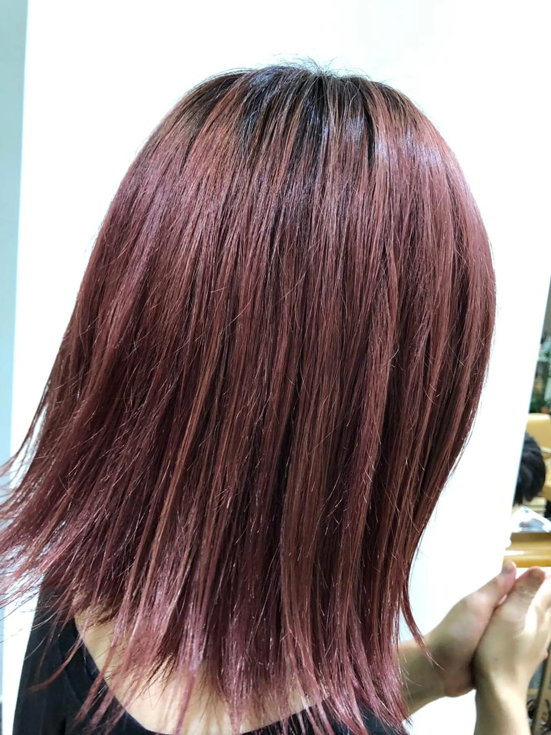 ミディアム カラー カシス マツゴウ　カズヤ/金 沢文庫／パーマのヘアスタイル