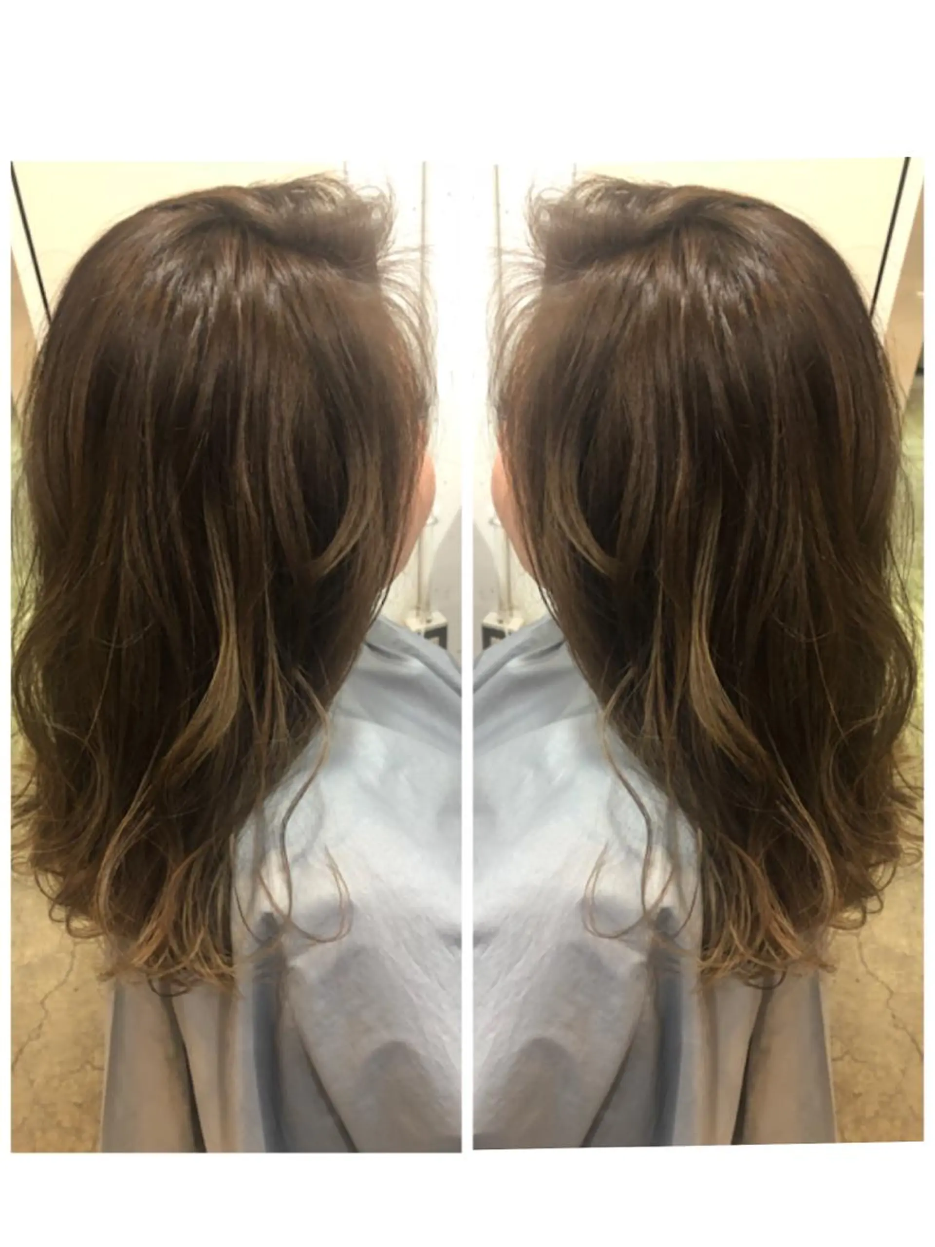 ロング カラー ハイトーンカラー 品田 真里のヘアスタイル