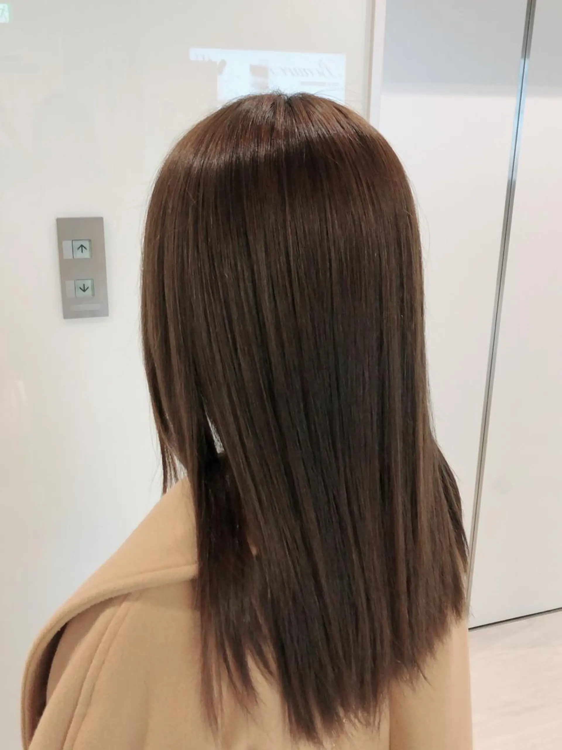 ロング カラー カット 縮毛矯正 オオミネ タクミのヘアスタイル