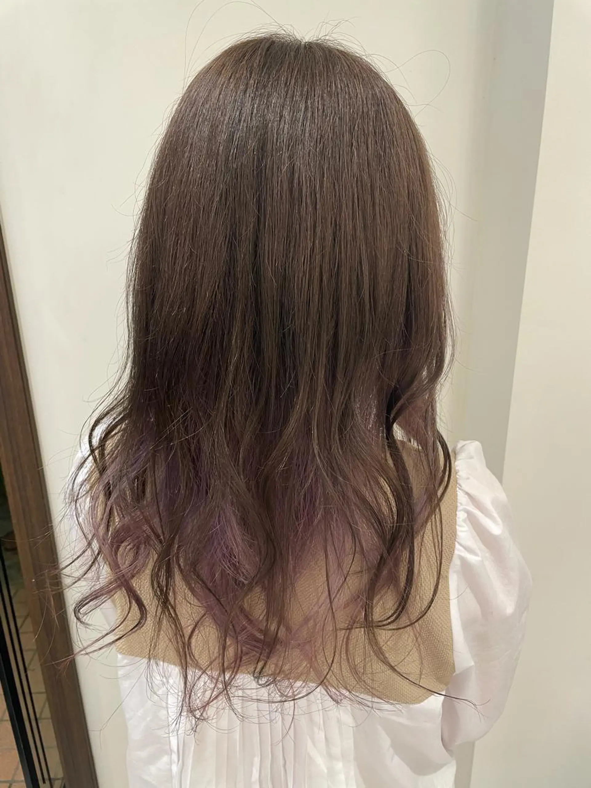 ロング アッシュ パープルカラー トリートメント 韓国風ヘア♡ runaのヘアスタイル