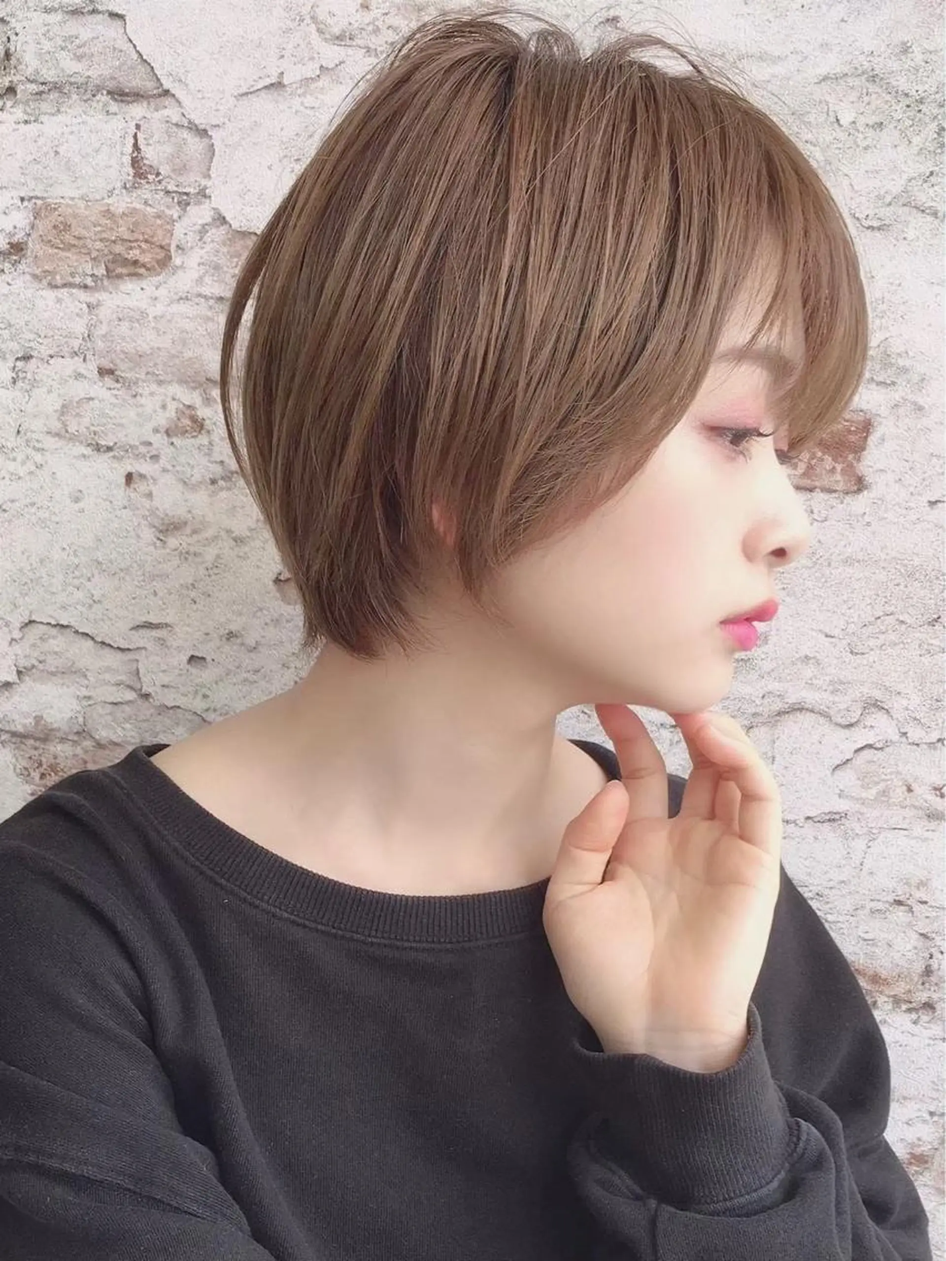 ショート 👑毛流れ、艶髪◉ 縮毛矯正錦糸町ヒガシのヘアスタイル