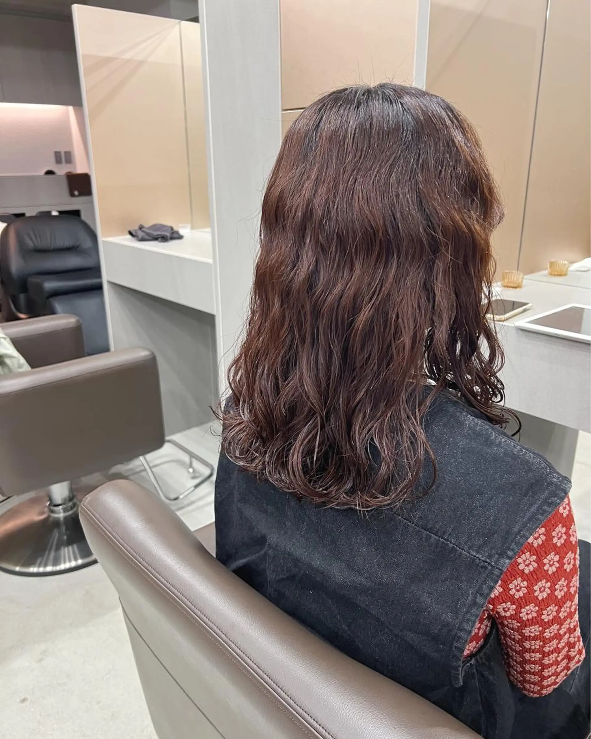 ミディアム パーマ ボブパーマコテ巻き風 パーマNo1深江秀平のヘアスタイル