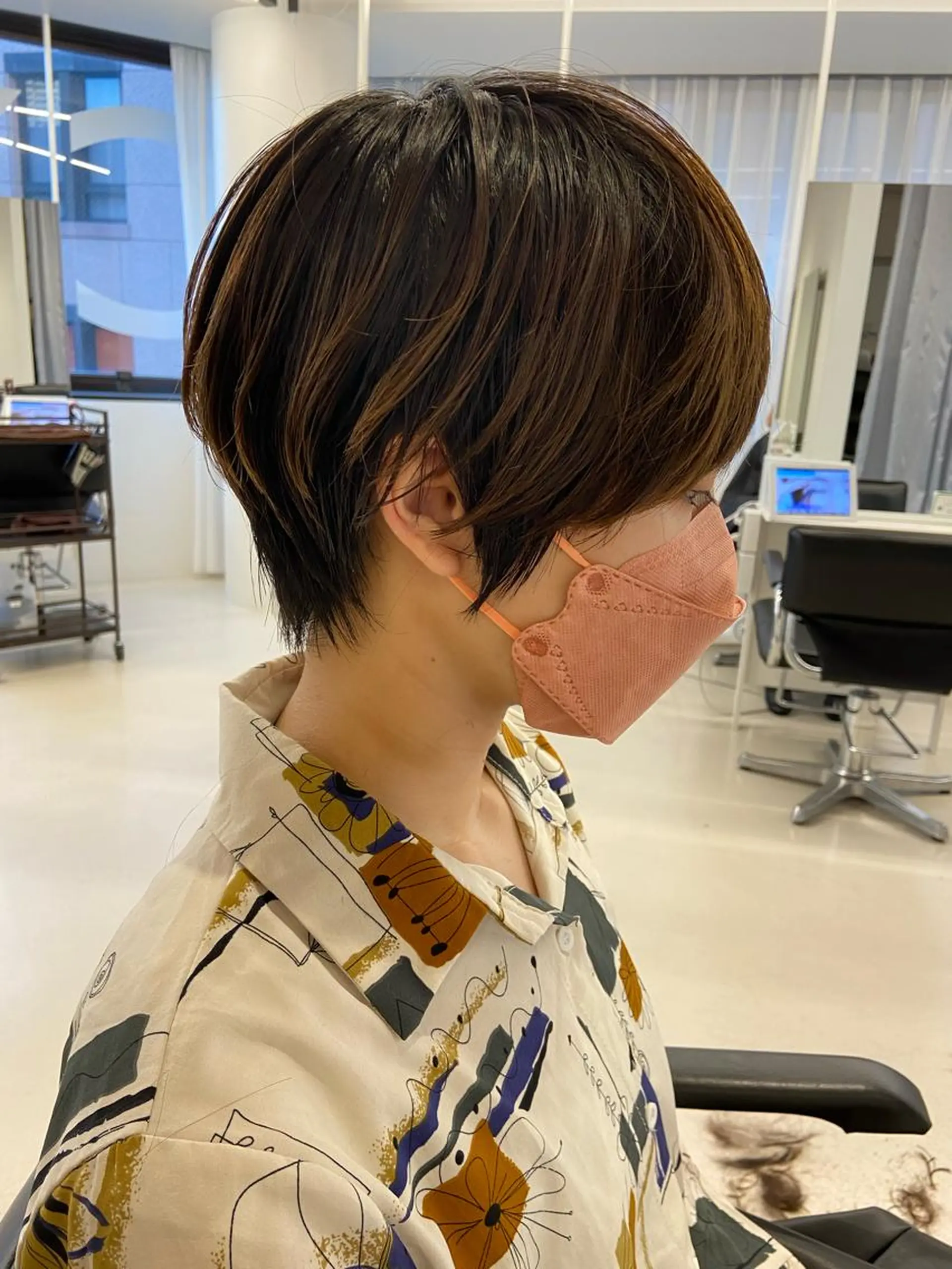 ショート 髪質改善カラー✨質感 ショート✨石山航のヘアスタイル