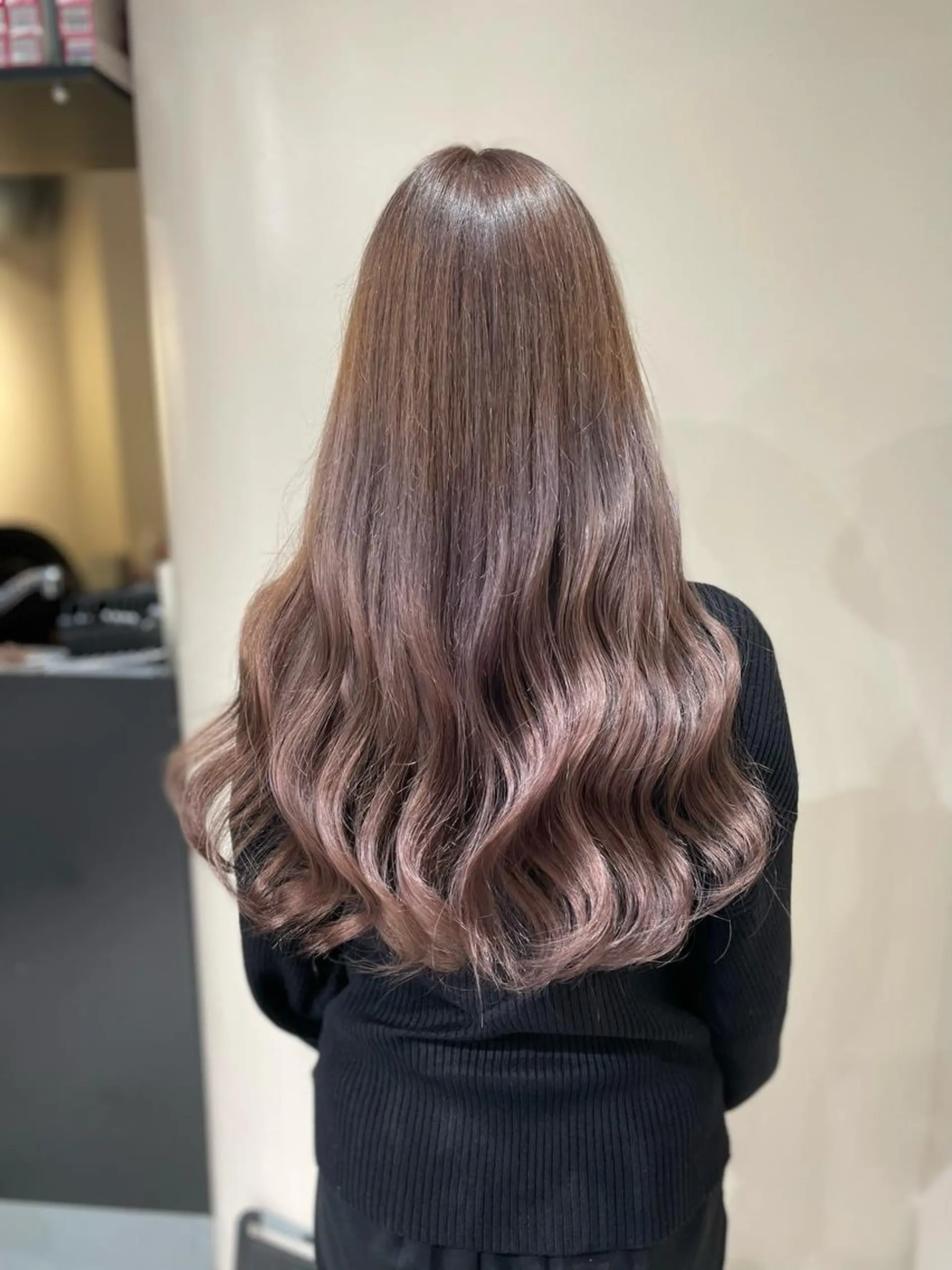 ロング カラー グレージュ ラベンダーカラー ラベンダーグレージュ ラベンダーグレー ヘアカラー 🦋美髪/エクステ 🦋アベイクミのヘアスタイル