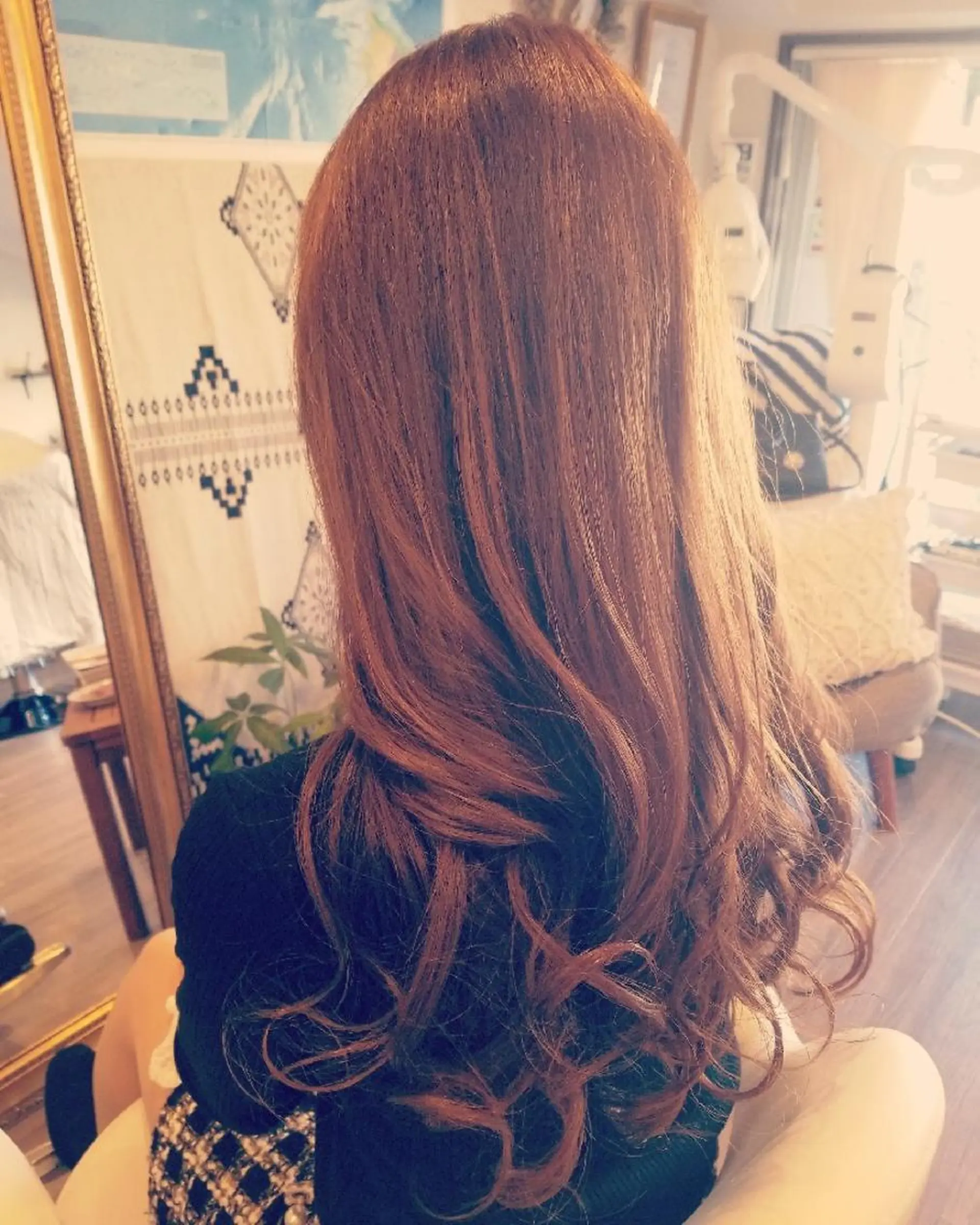 ロング カラー アディクシーカラー アッシュ ピンクカラー 外国人風カラー トリートメント spa hair  ark 富井直美のヘアスタイル