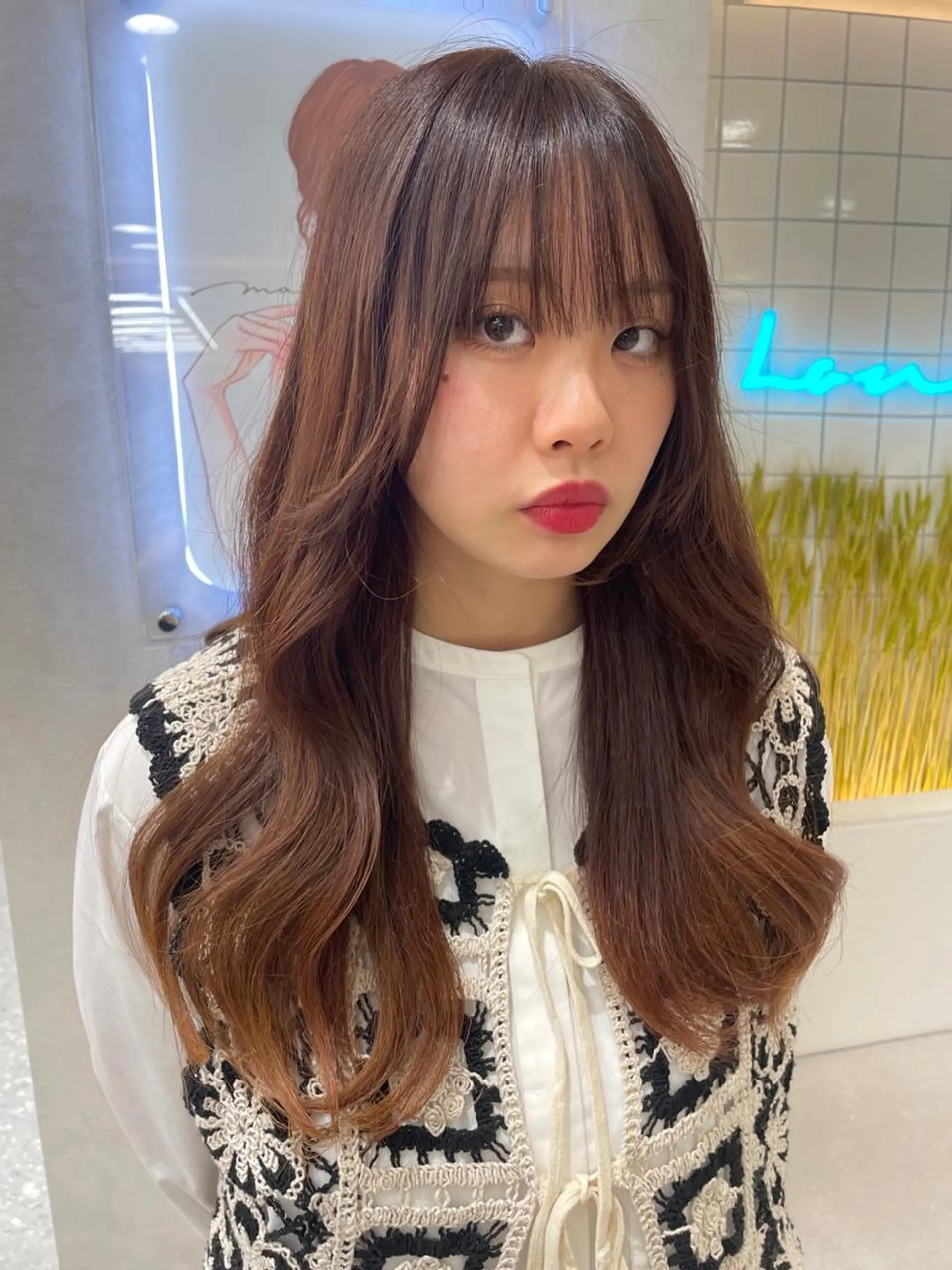 カラー 韓国ヘア/レイヤー Londエレンのヘアスタイル
