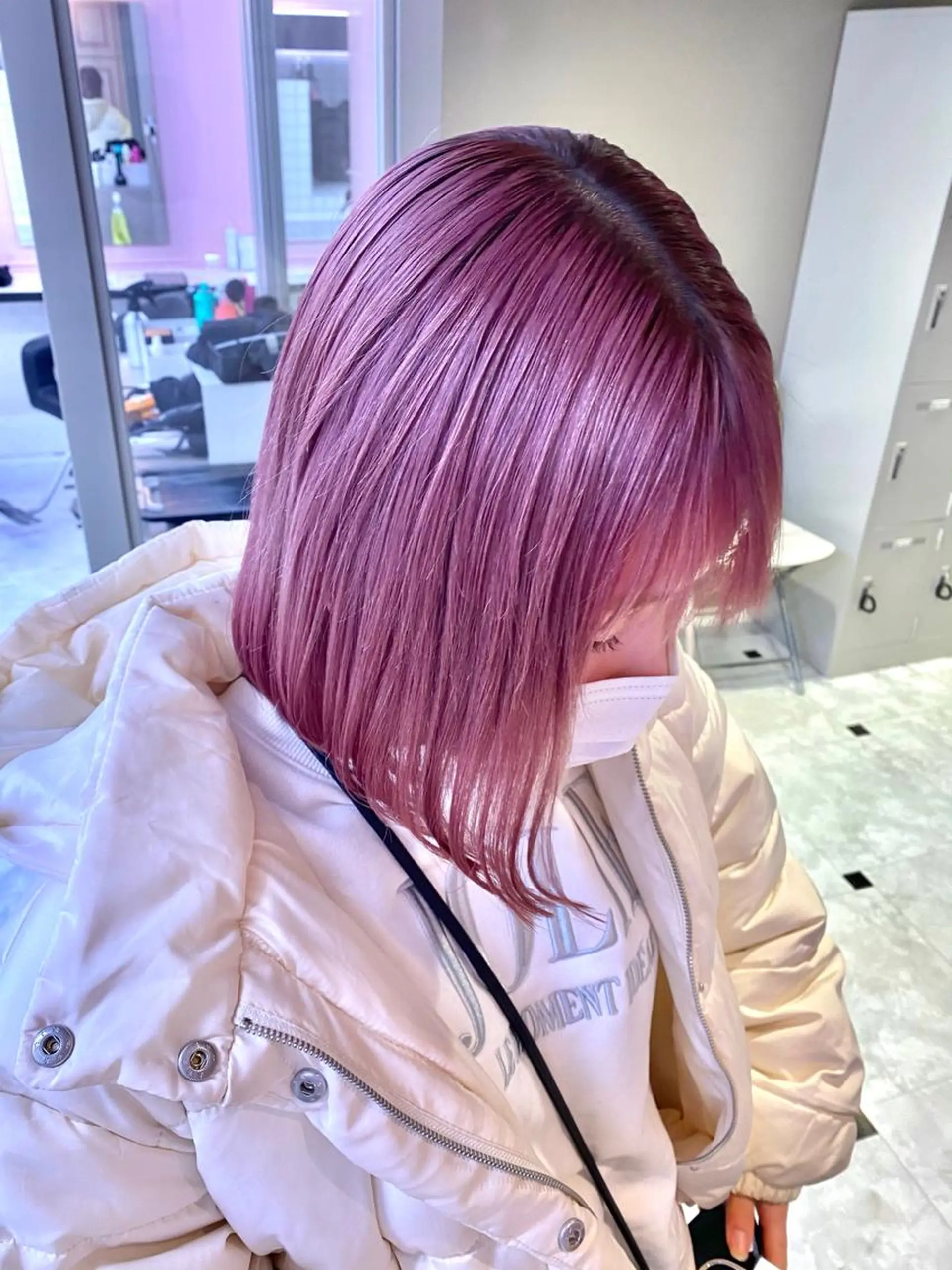 ミディアム カラー ダブルカラー 韓国ヘアKYONのヘアスタイル