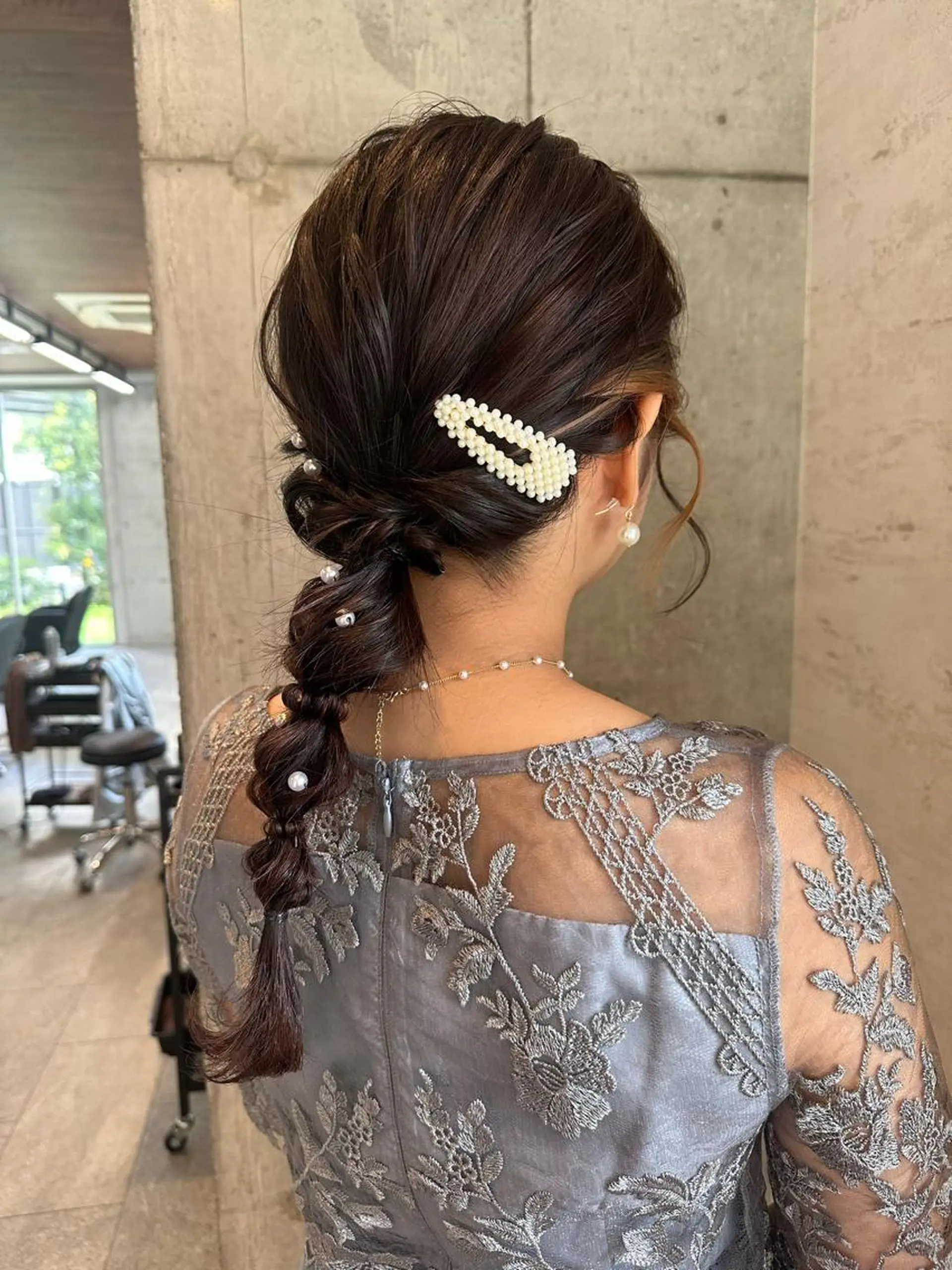 ロング ヘアアレンジ 成人式 ハーフアップ ポニーテール 結婚式・ブライダル くびれヘア 女性に人気♪ はやしほのかのヘアスタイル