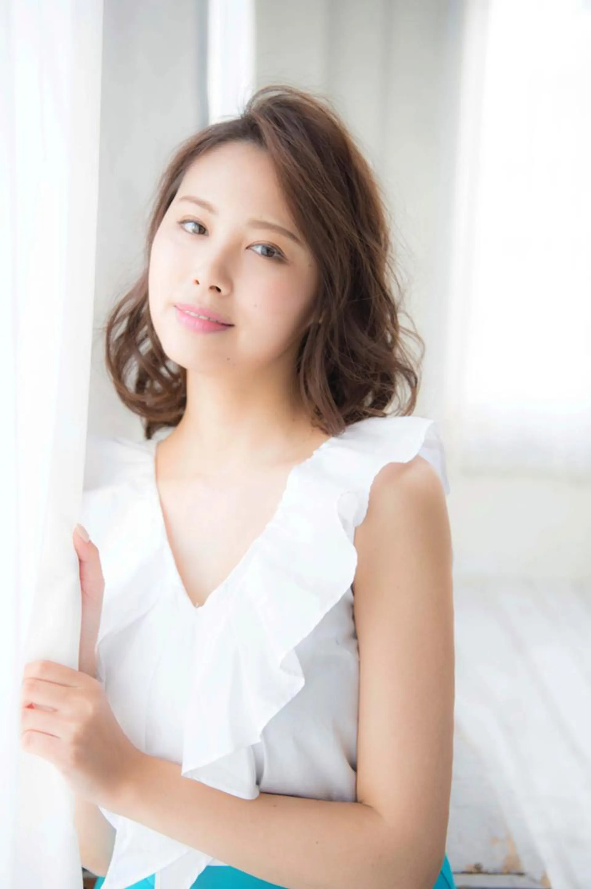 セミロング カラー パーマ 髪質改善🌈縮毛矯正 荻原　達矢のヘアスタイル