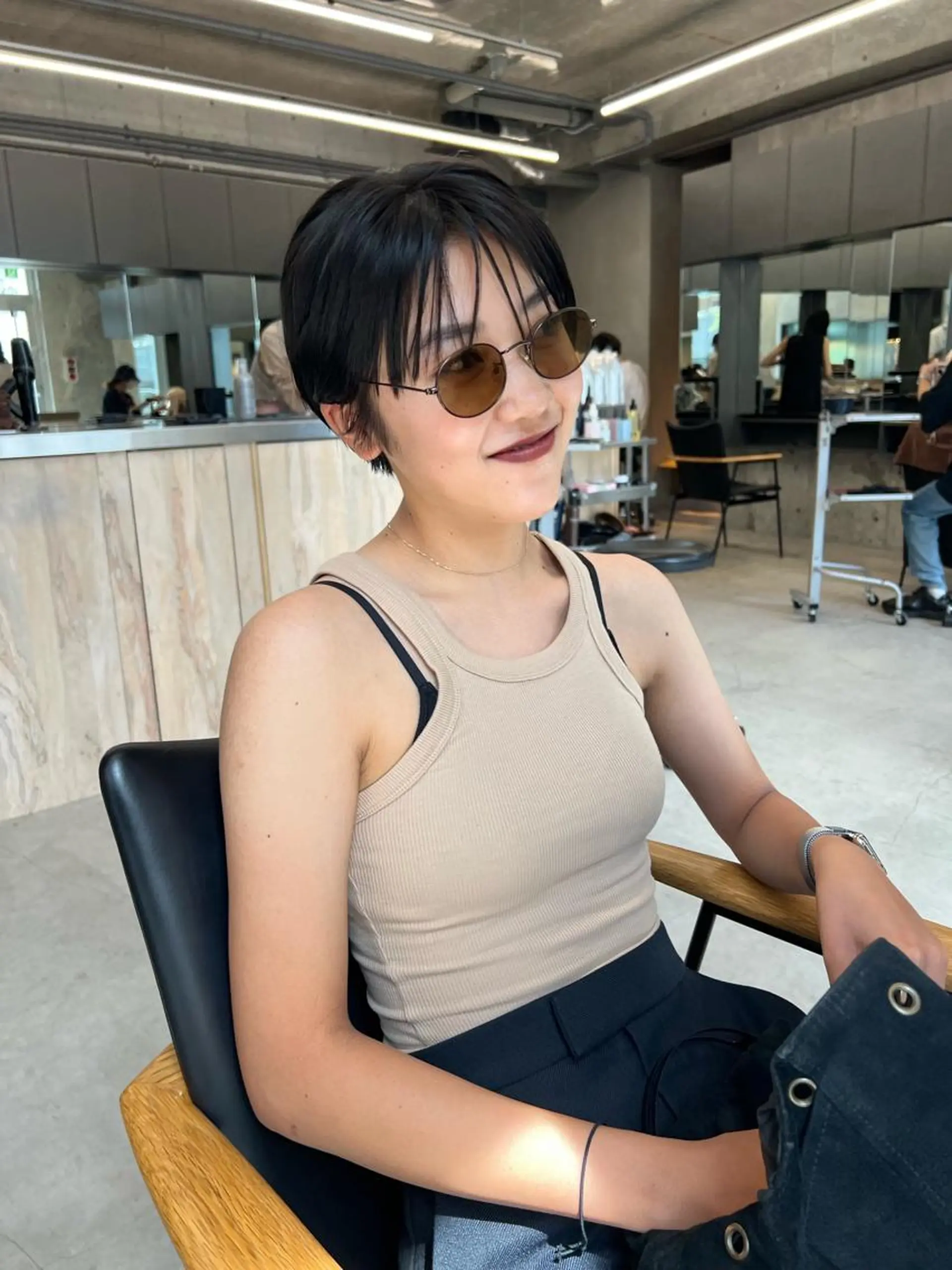 ショート ショートヘア カット ヘアカラー トリートメント sakoda shunkiのヘアスタイル