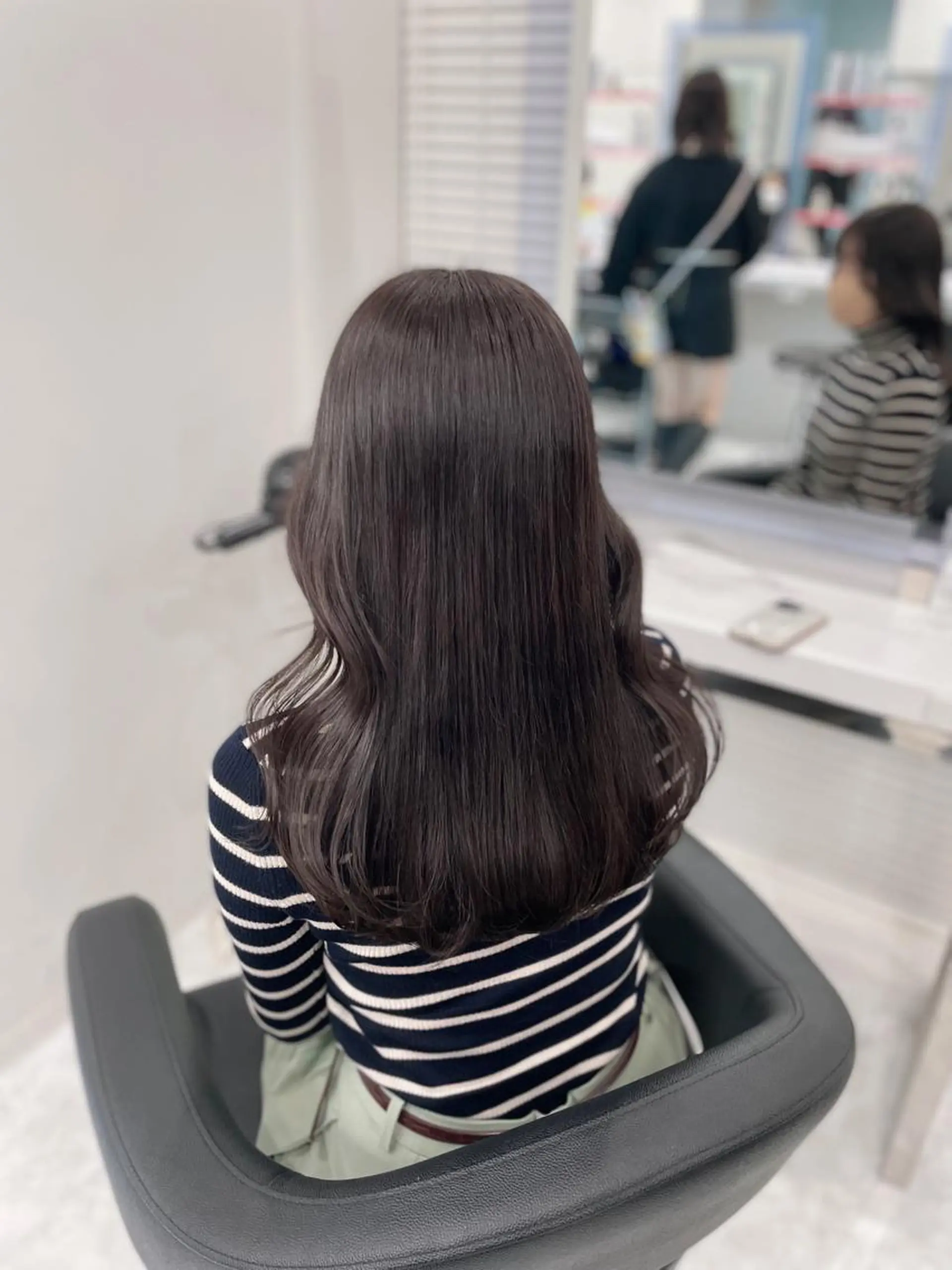 セミロング カラー ヘアアレンジ Ella所属・nana【艶髪】/ レイヤー/縮毛矯正のヘアスタイル