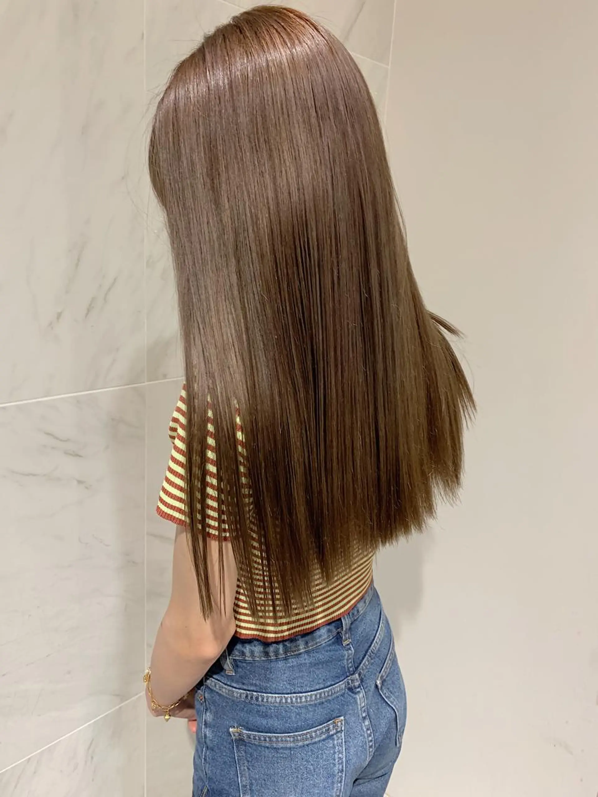 ロング カラー 透明感カラー TENELE所属・チバ タクミのヘアスタイル