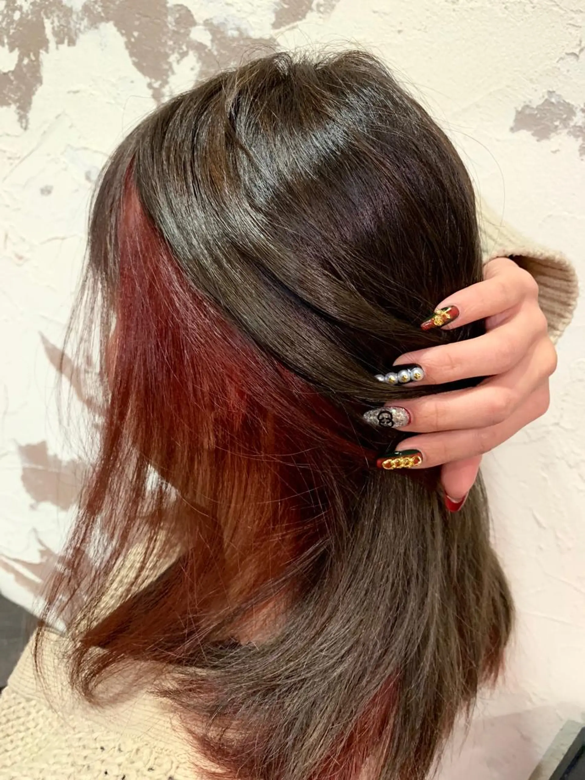 ミディアム カラー 清水 亮太／赤み消しカラーのヘアスタイル