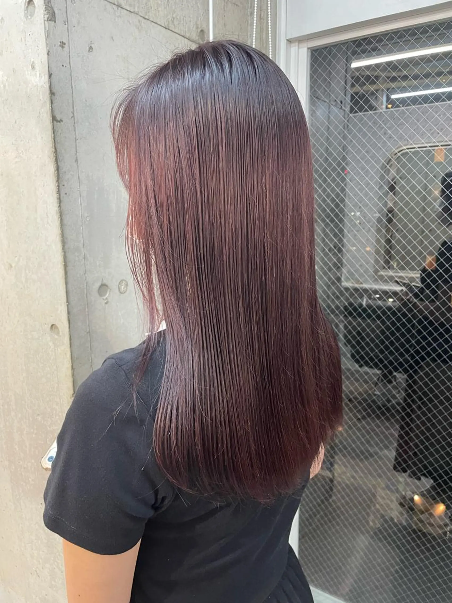 セミロング カラー ブラウンカラー ピンクカラー ピンクブラウン lani hair salon所属・SHOTO ハイトー ン/デザインカラーのヘアスタイル