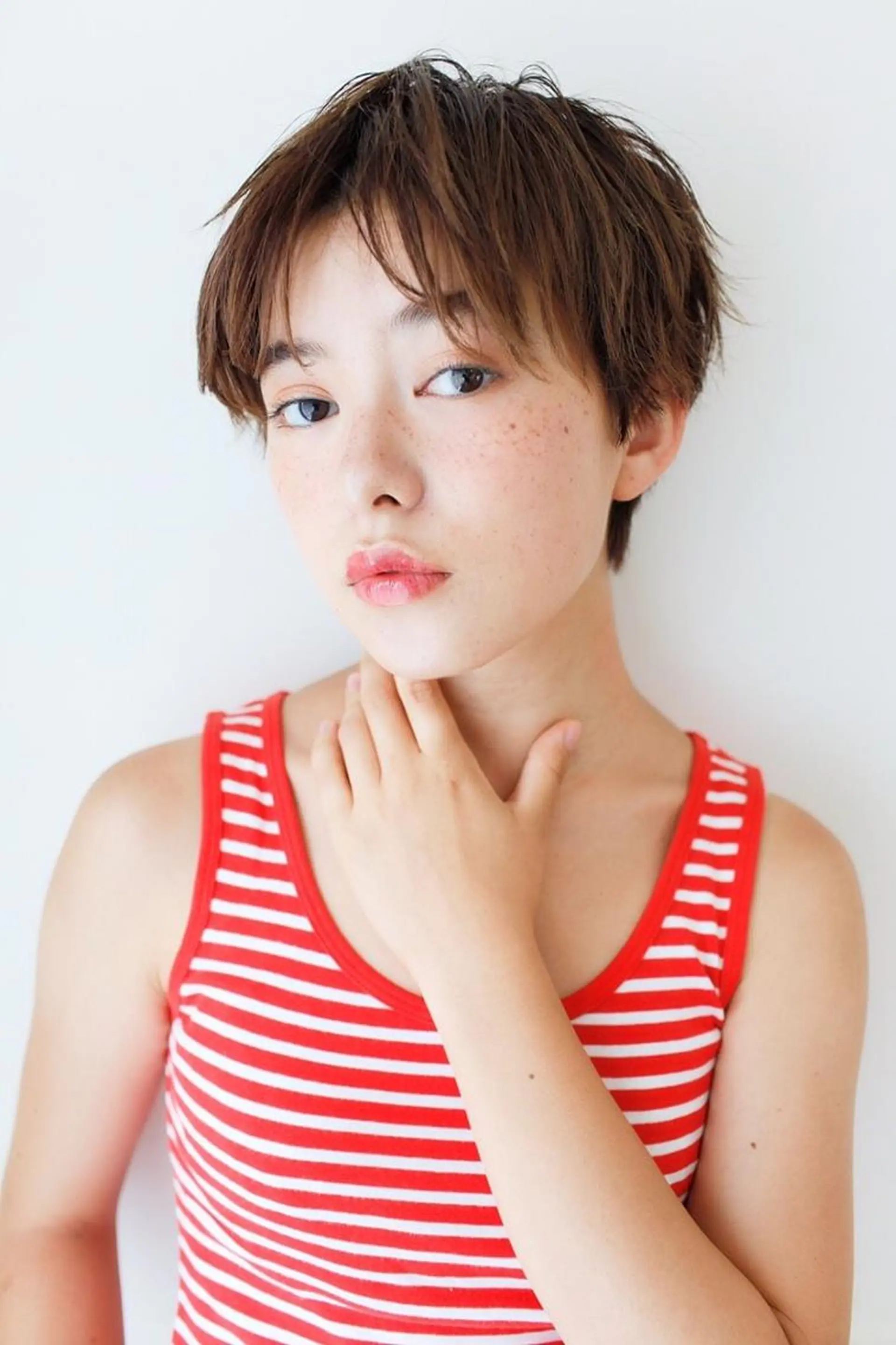 ミディアム カラー マツエク・マツパ 🤎ベージュカラー 🐶メンズパーマのヘアスタイル