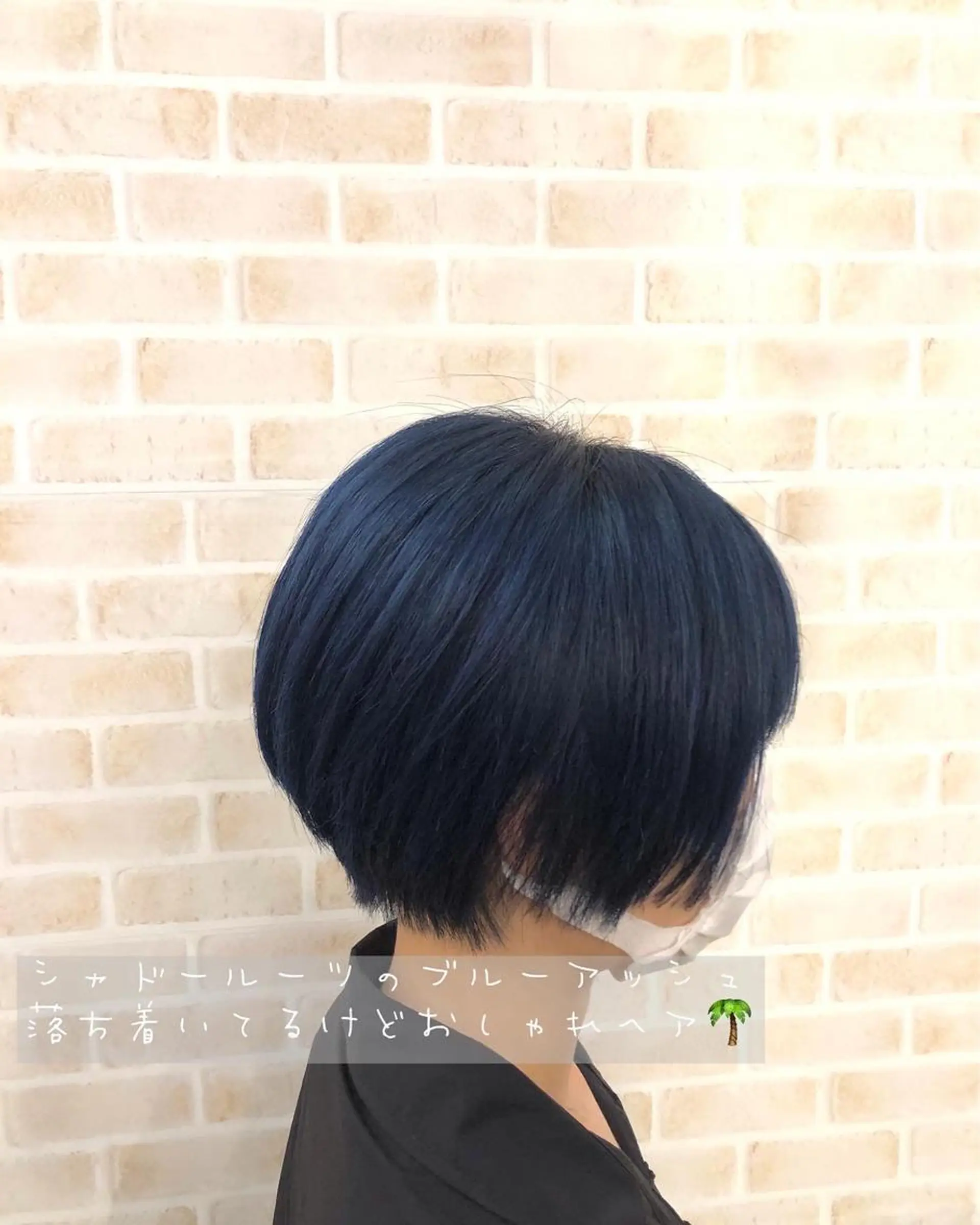 ショート カラー アッシュ ブルーカラー ブルーアッシュ カット ヘアカラー トリートメント 東中野🥇美容室 FLOW東中野店のヘアスタイル