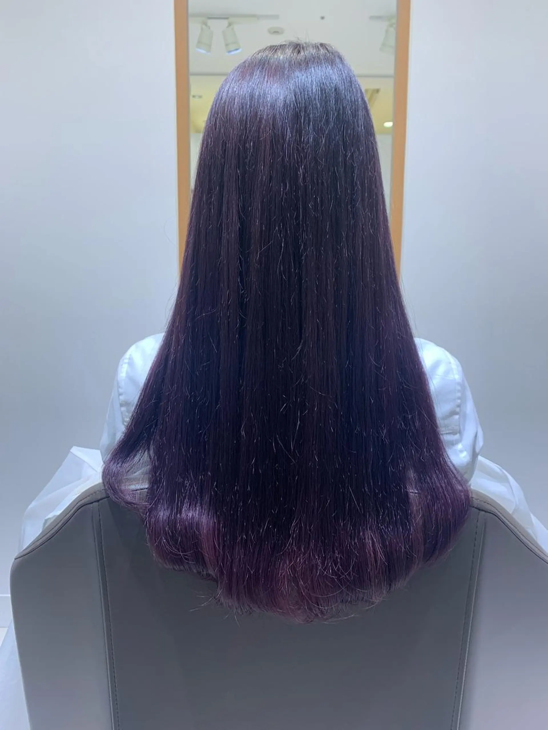 セミロング カラー パープルカラー Hitotose代表 中島和樹のヘアスタイル