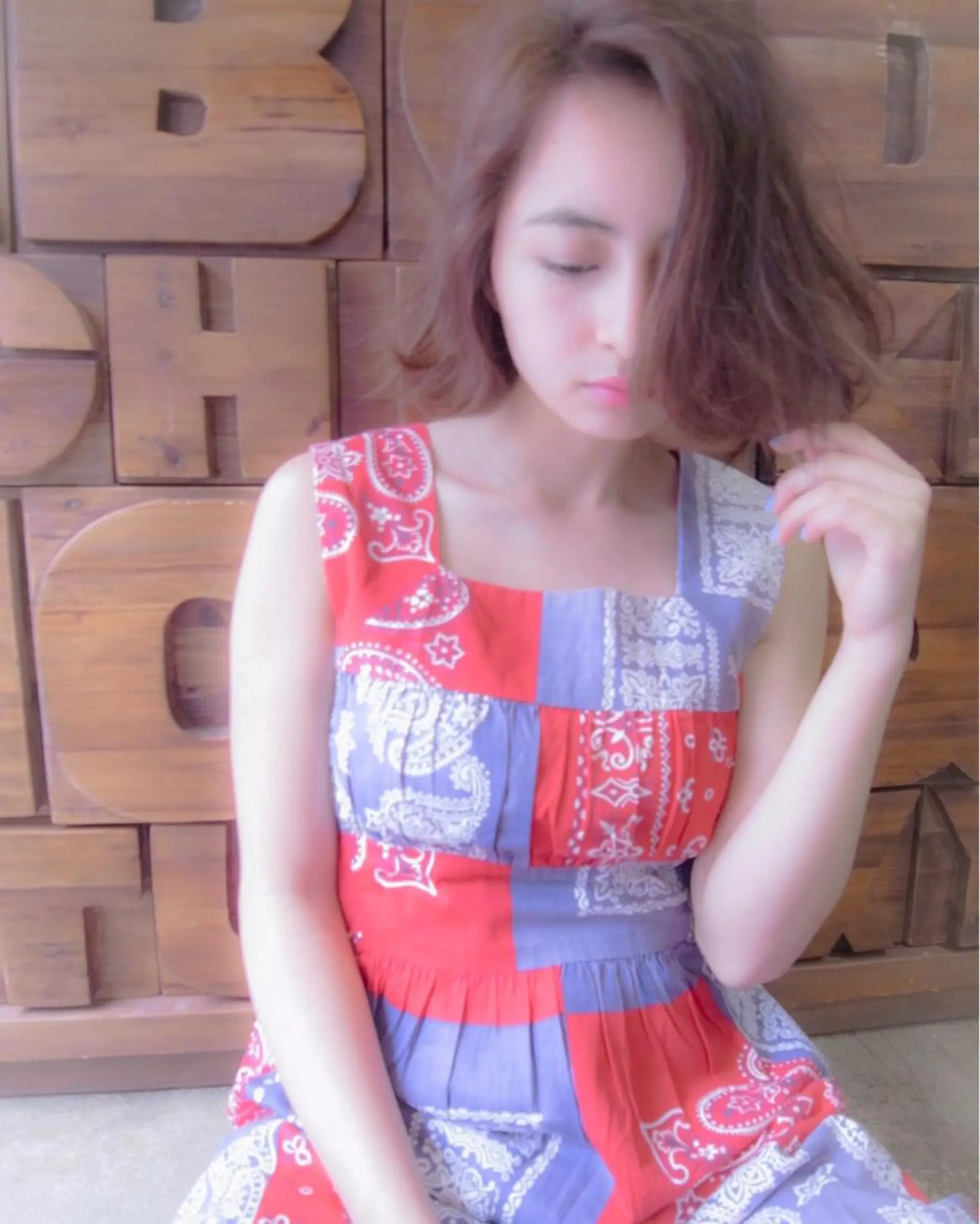 ショート カラー アッシュ 透明感カラー ハイライトカラー ボブ ハイライト 北條 優輝のヘアスタイル