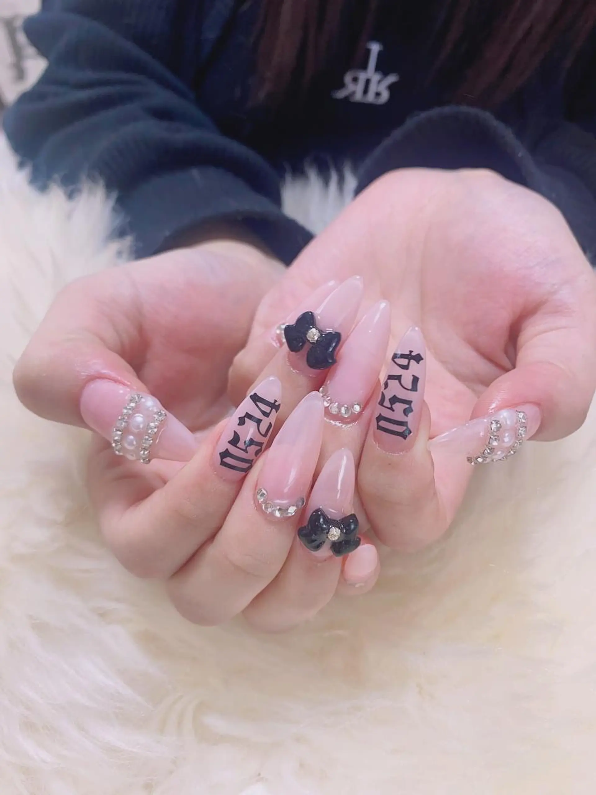 ロング ハンドネイル ハンドケア 💜MIYA nail川崎店のネイルデザイン
