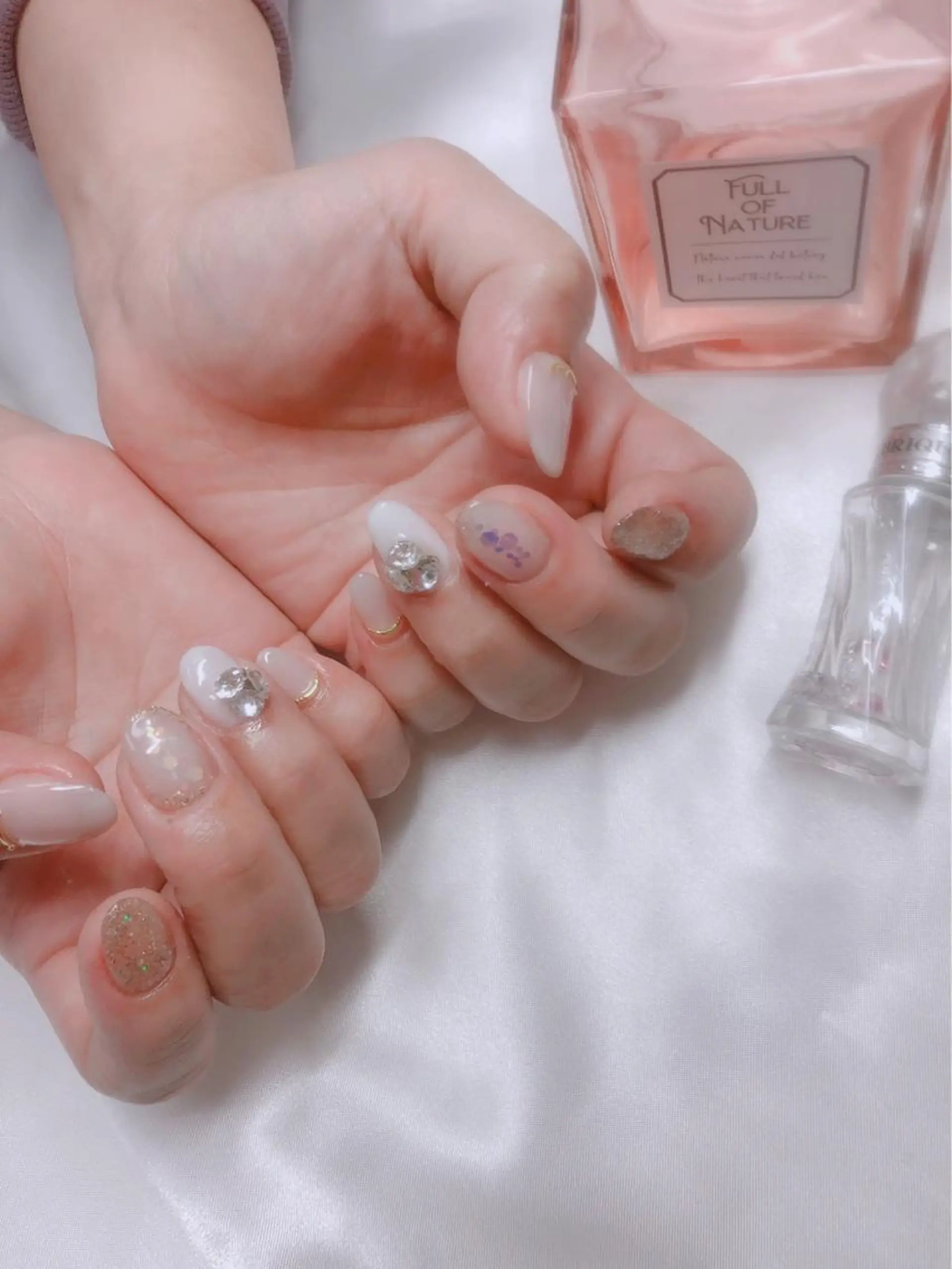 ネイル 長さ出し ハンドネイル Re:Ø nail 🩵TSUJIのネイルデザイン