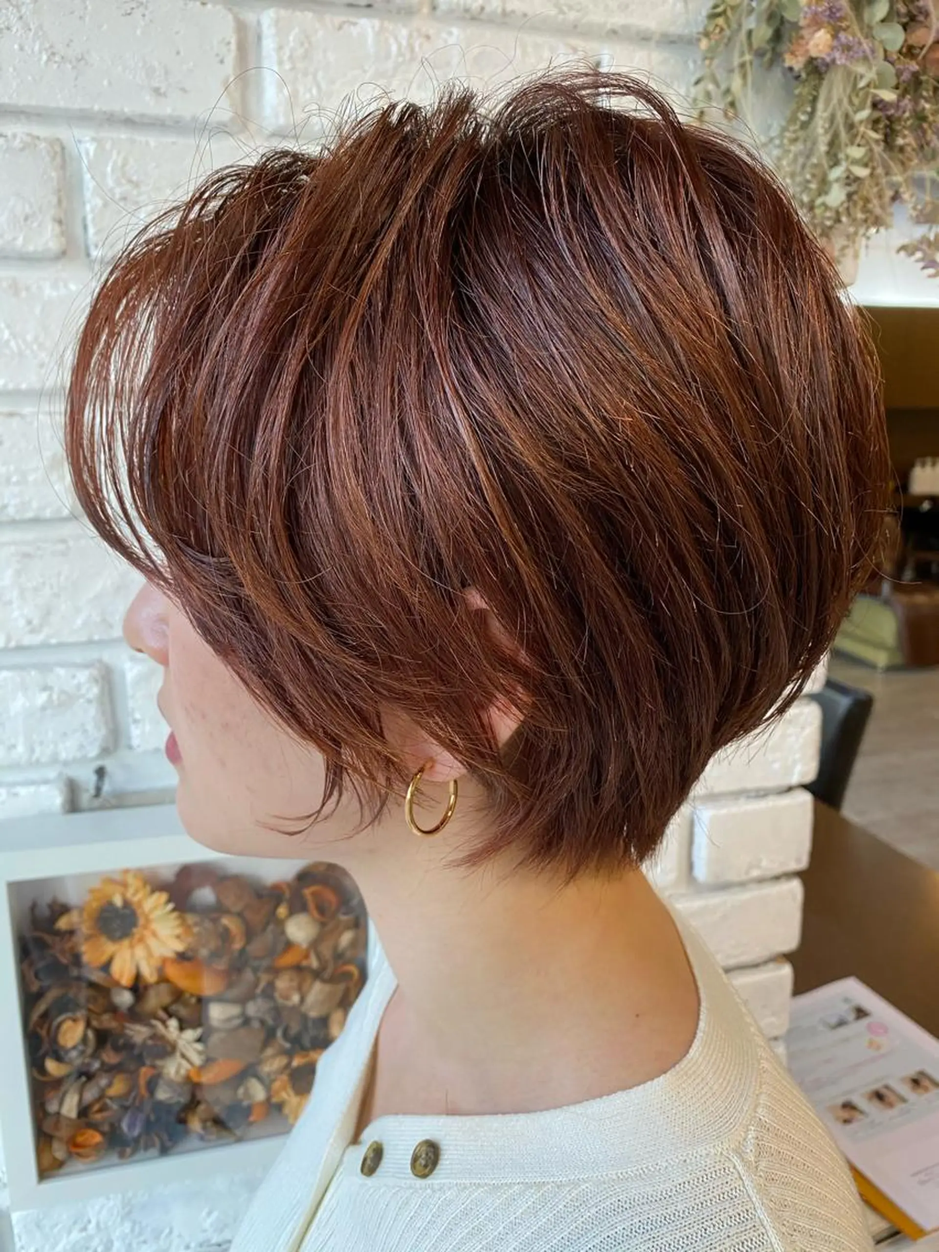 ショート カラー ショートレイヤー レイヤーカット ショートヘア カット ヘアカラー トリートメント 日比 貴大/ minim hairのヘアスタイル