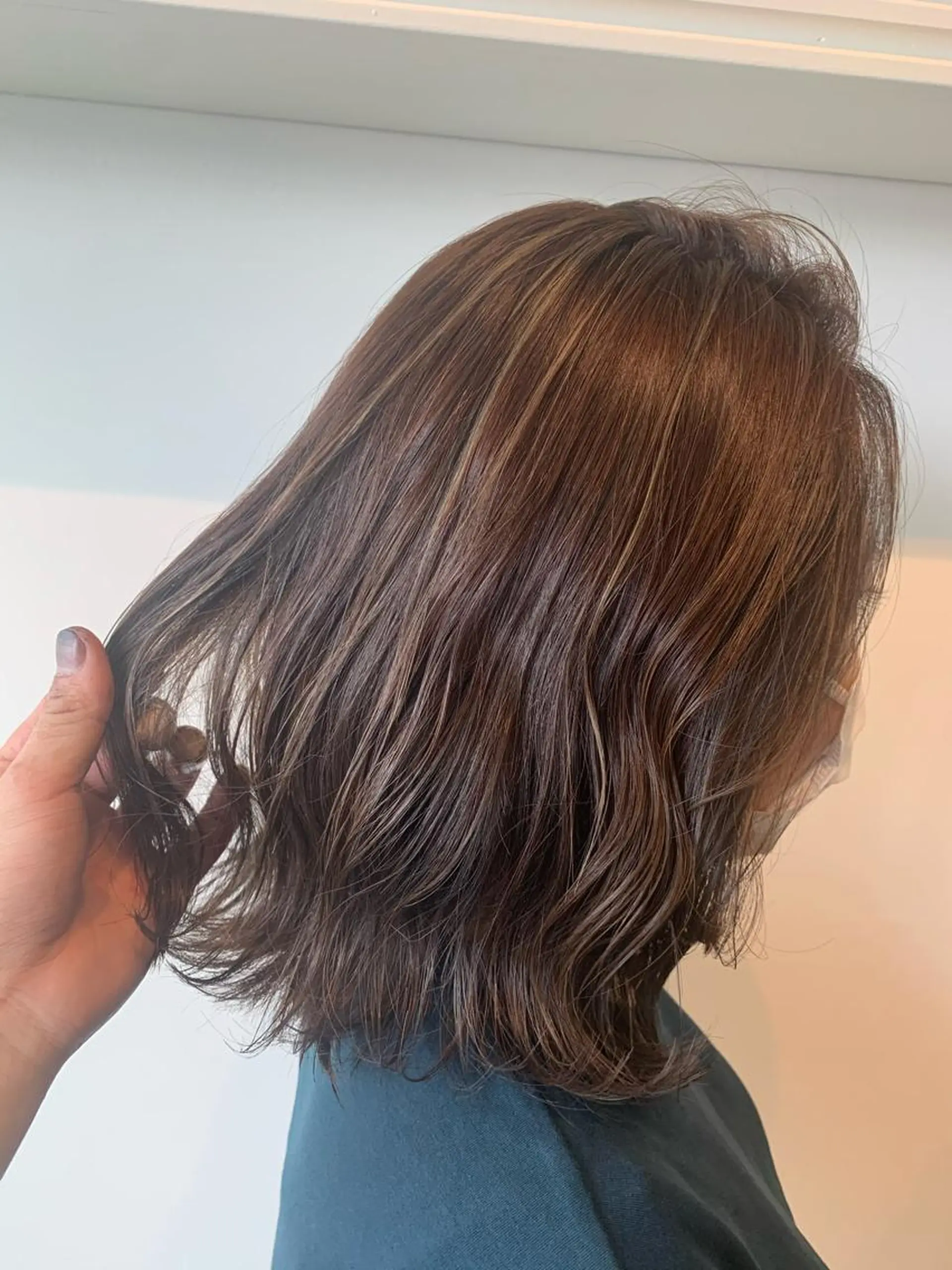 セミロング ハイライト ヘアカラー トリートメント ヘッドスパ ヘアセット 大宮/山口 竣也のヘアスタイル