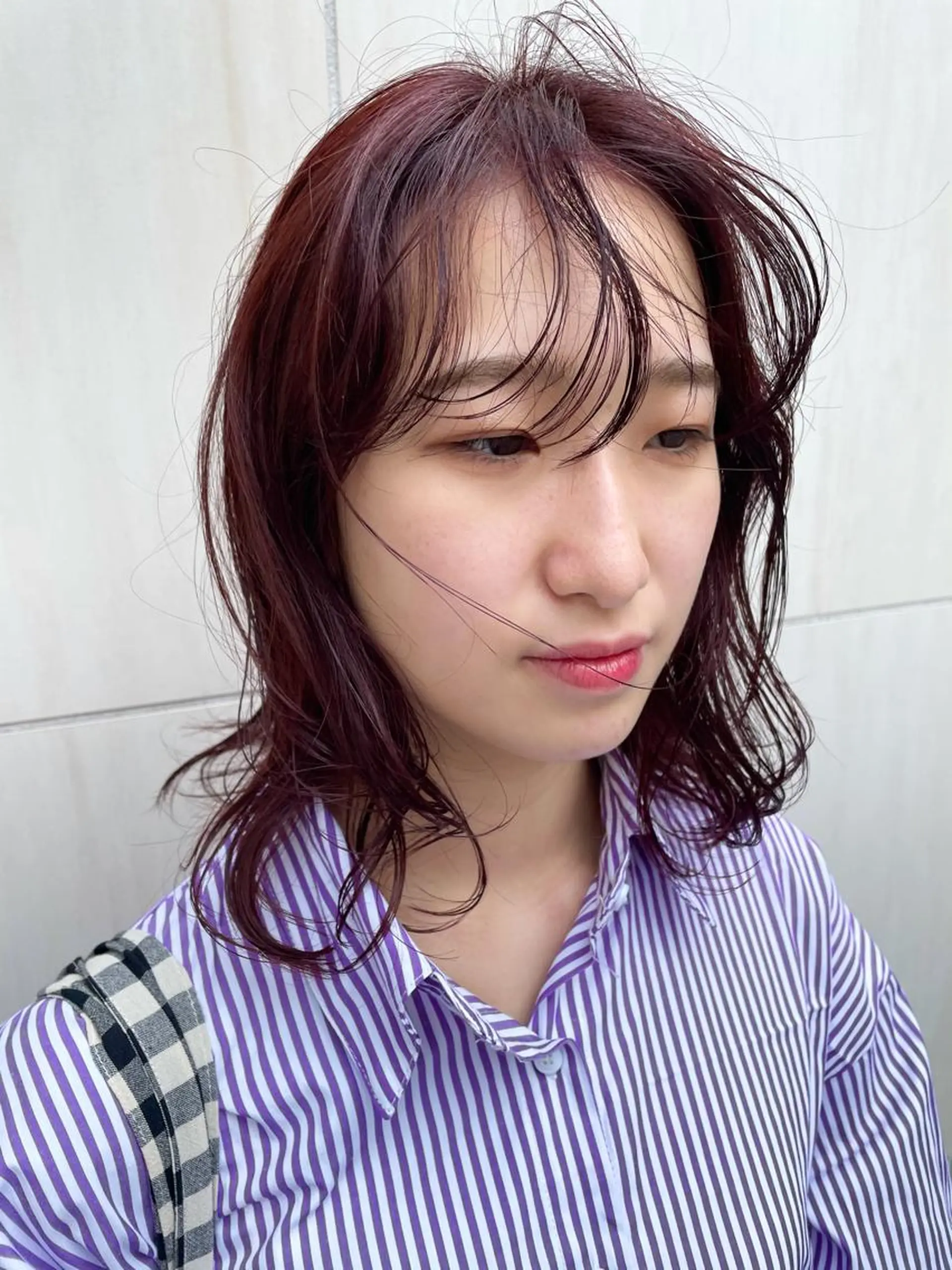 ミディアム カラー パーマ カット ヘアカラー トリートメント tatsumi/ボブ ウルフ/レイヤーのヘアスタイル