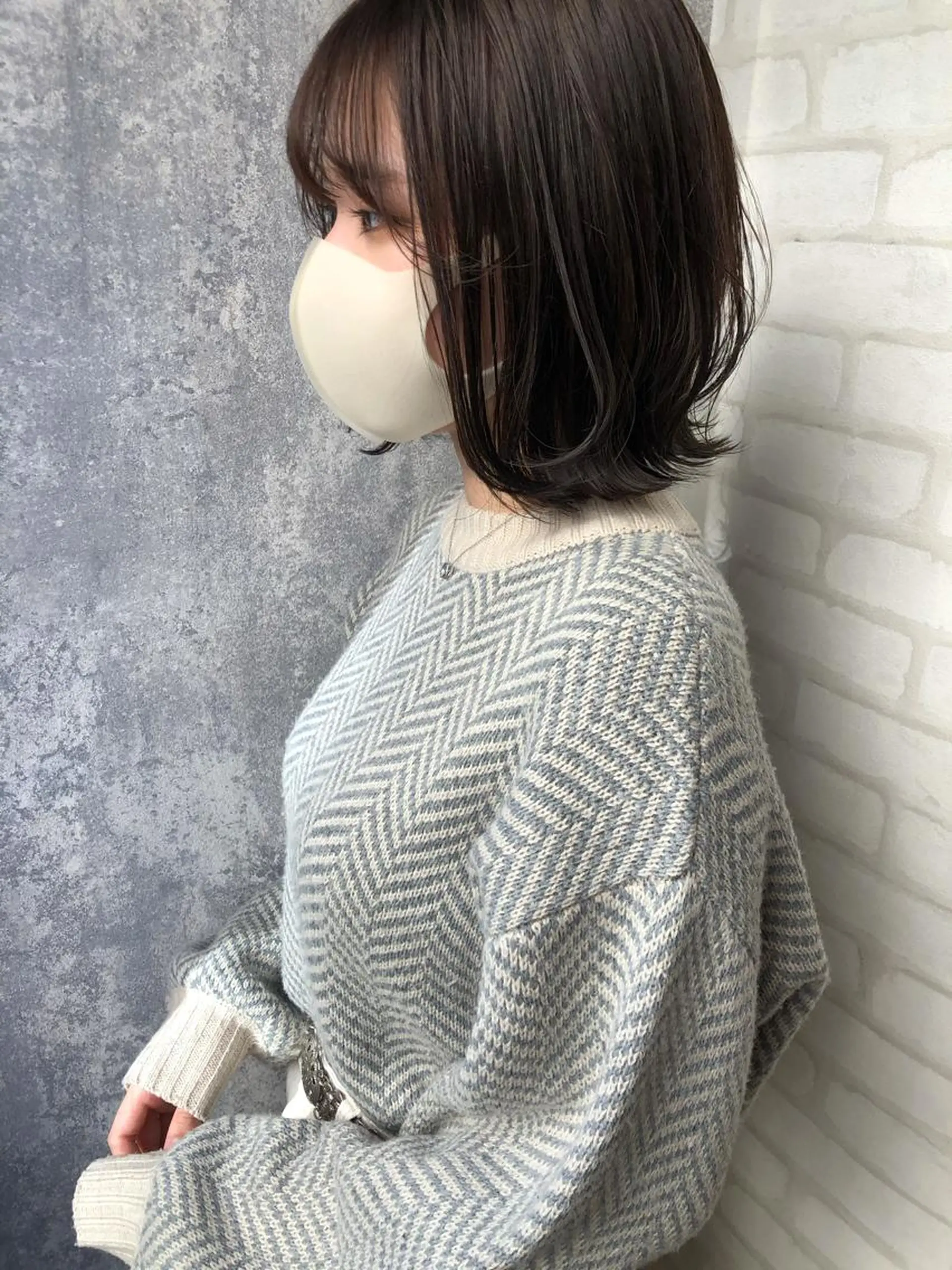 カラー アッシュ ラベンダーカラー ラベンダーアッシュ カット ヘアカラー トリートメント レイヤー/ボブ/ 顔周り/yukinaのヘアスタイル