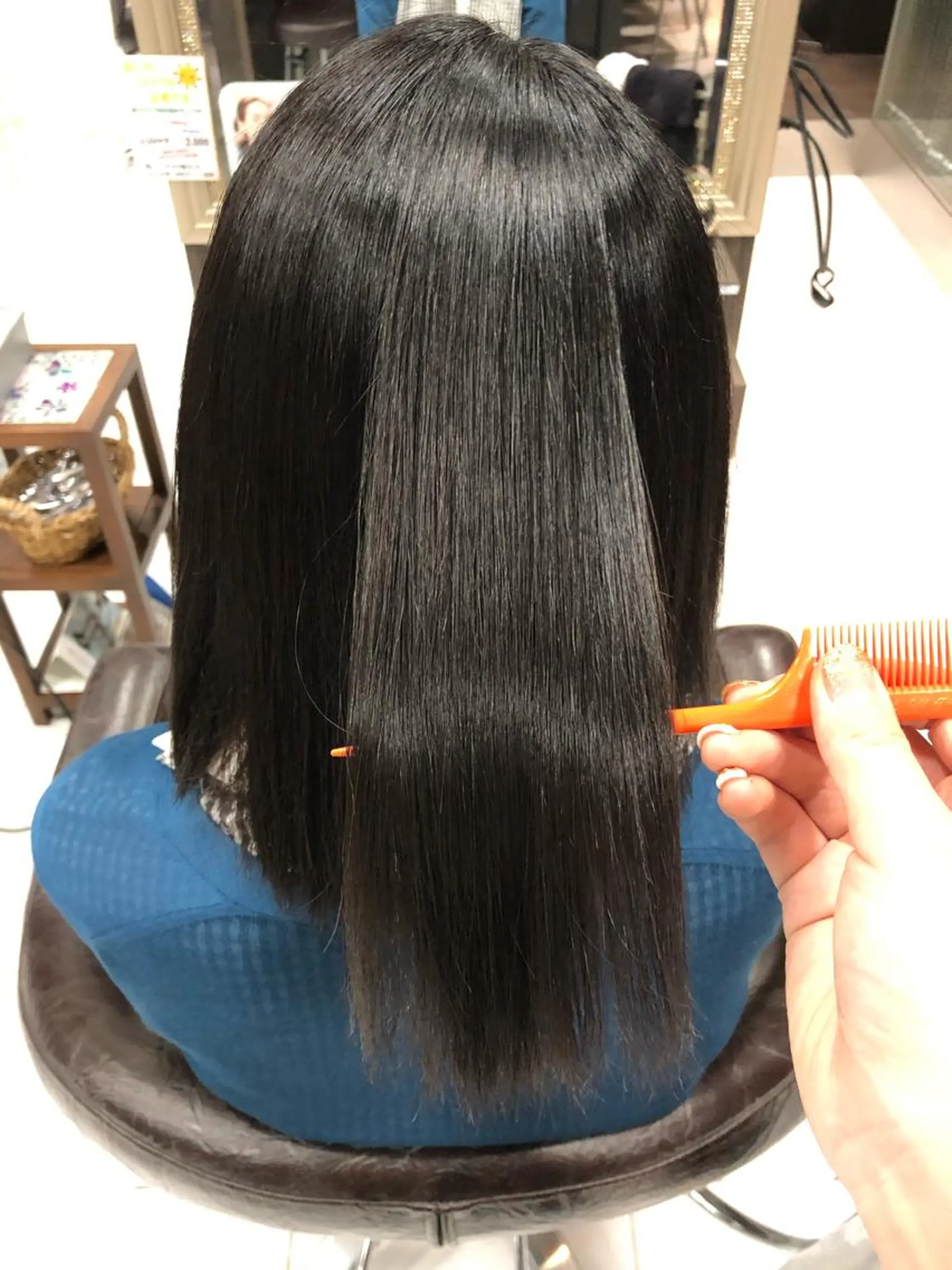 ミディアム 縮毛矯正 ️❤️透明感カラー Yūka❤️のヘアスタイル