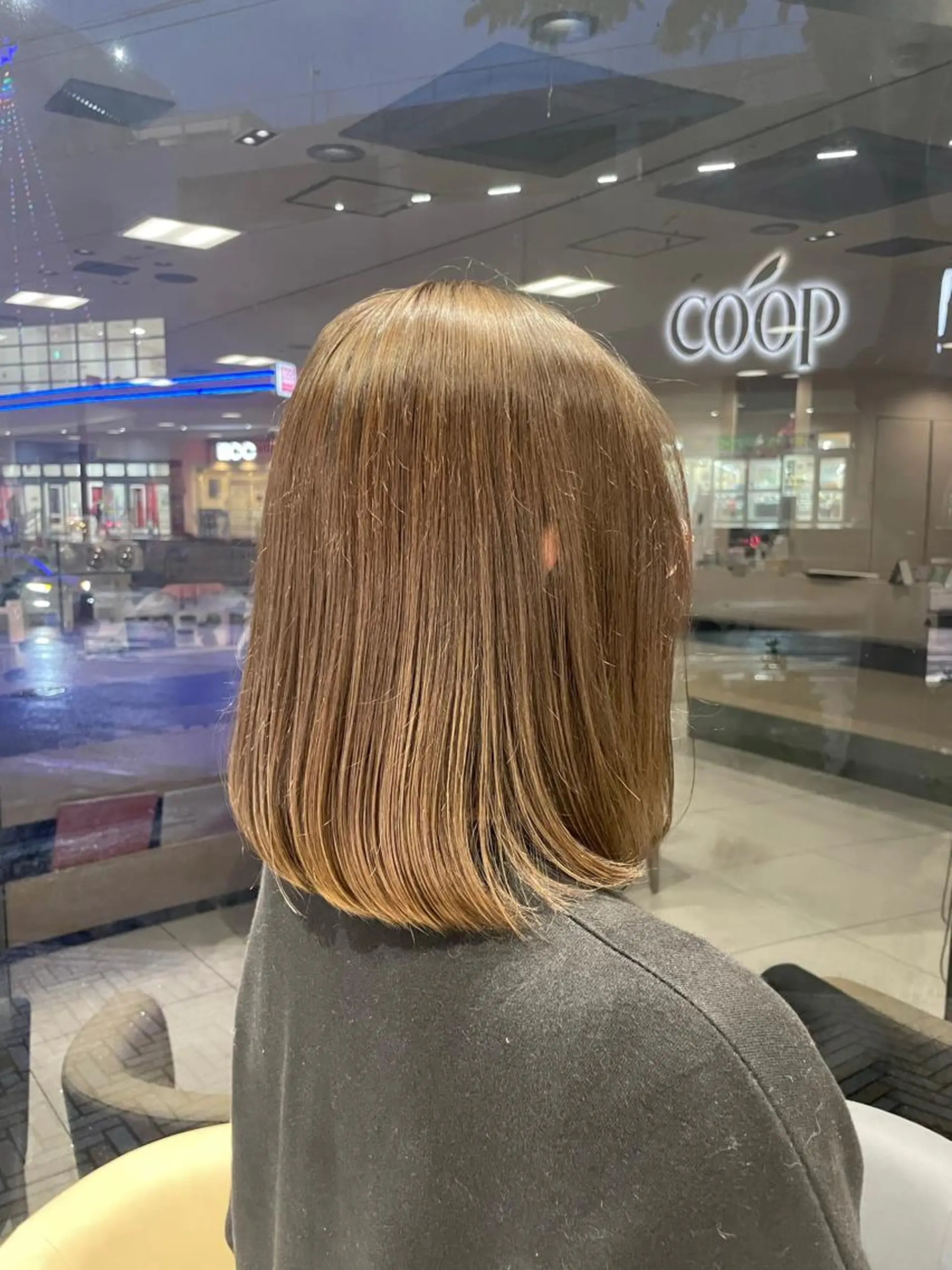 ミディアム カラー ヘアカラー クロスパーマ/うる艶 カラー/Kurumiのヘアスタイル