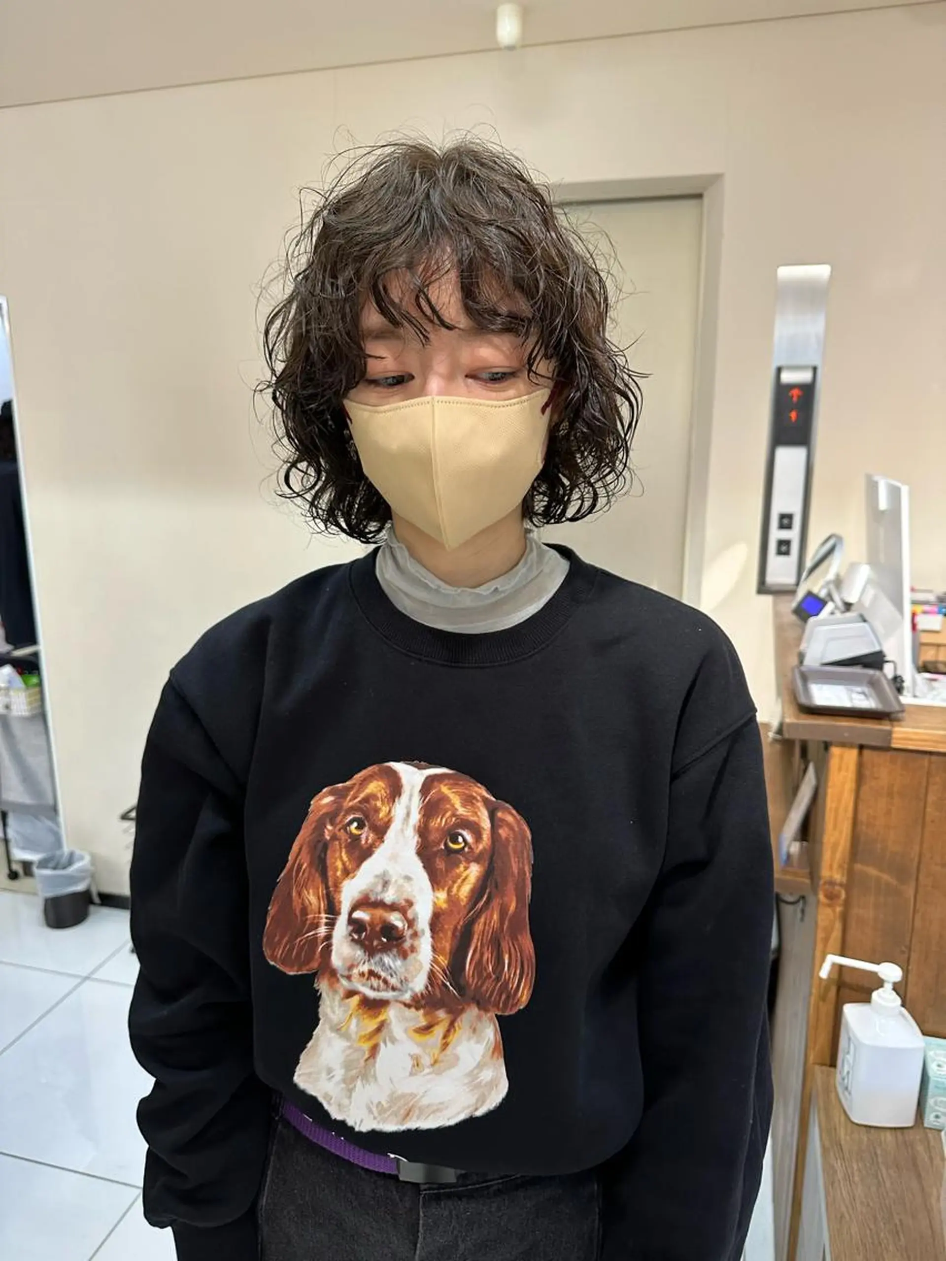 ミディアム 古沢 新のヘアスタイル