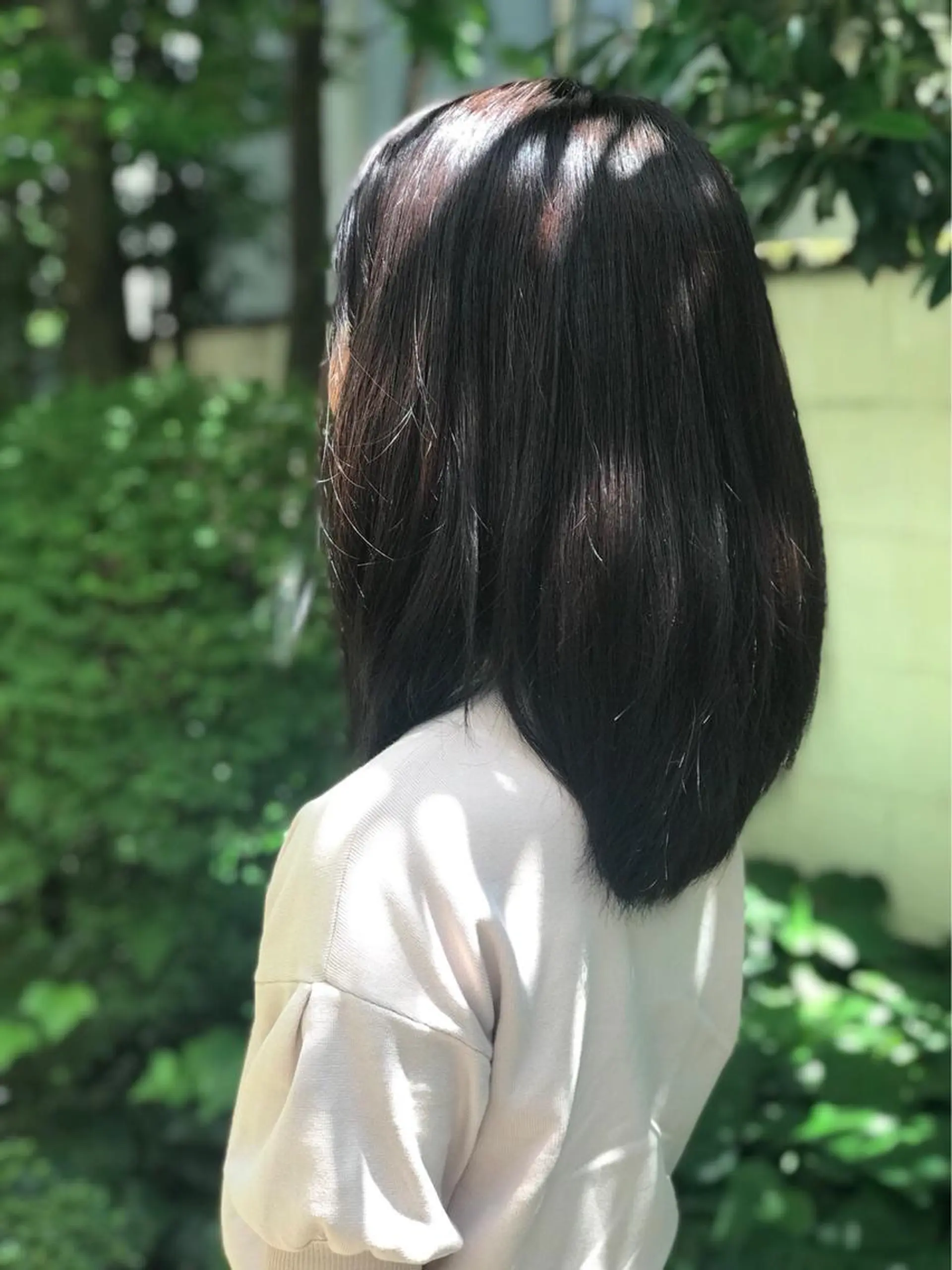 ミディアム カラー たなか ちあきのヘアスタイル